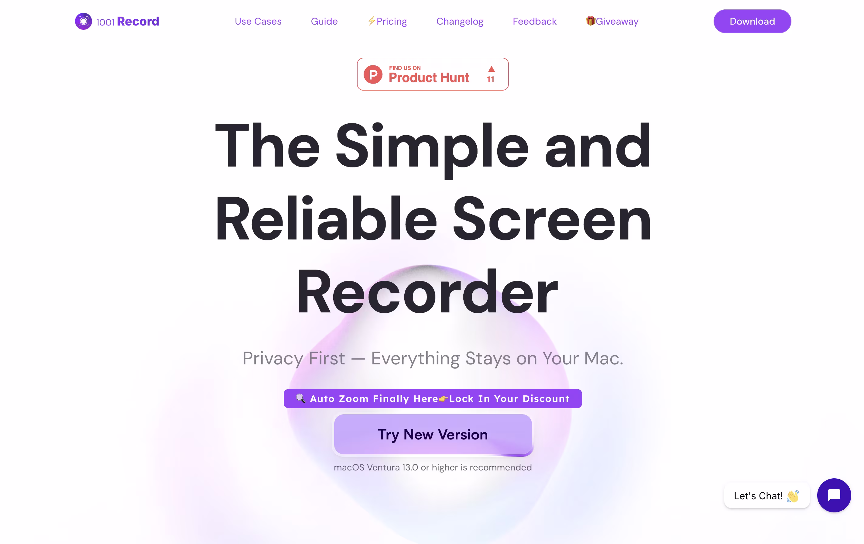 1001 Record screenshot 1001 Record screenshot