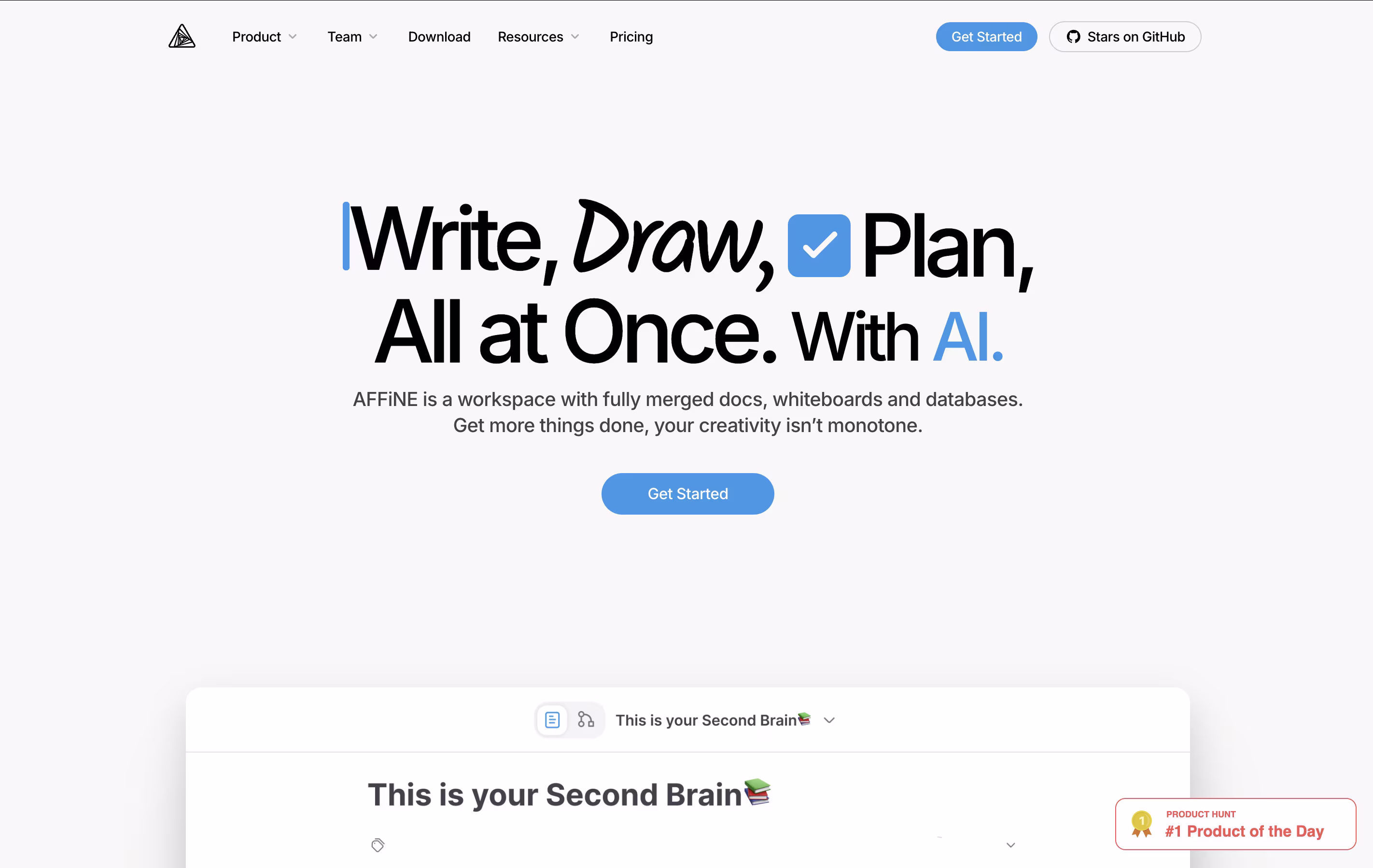 AFFiNE screenshot AFFiNE screenshot