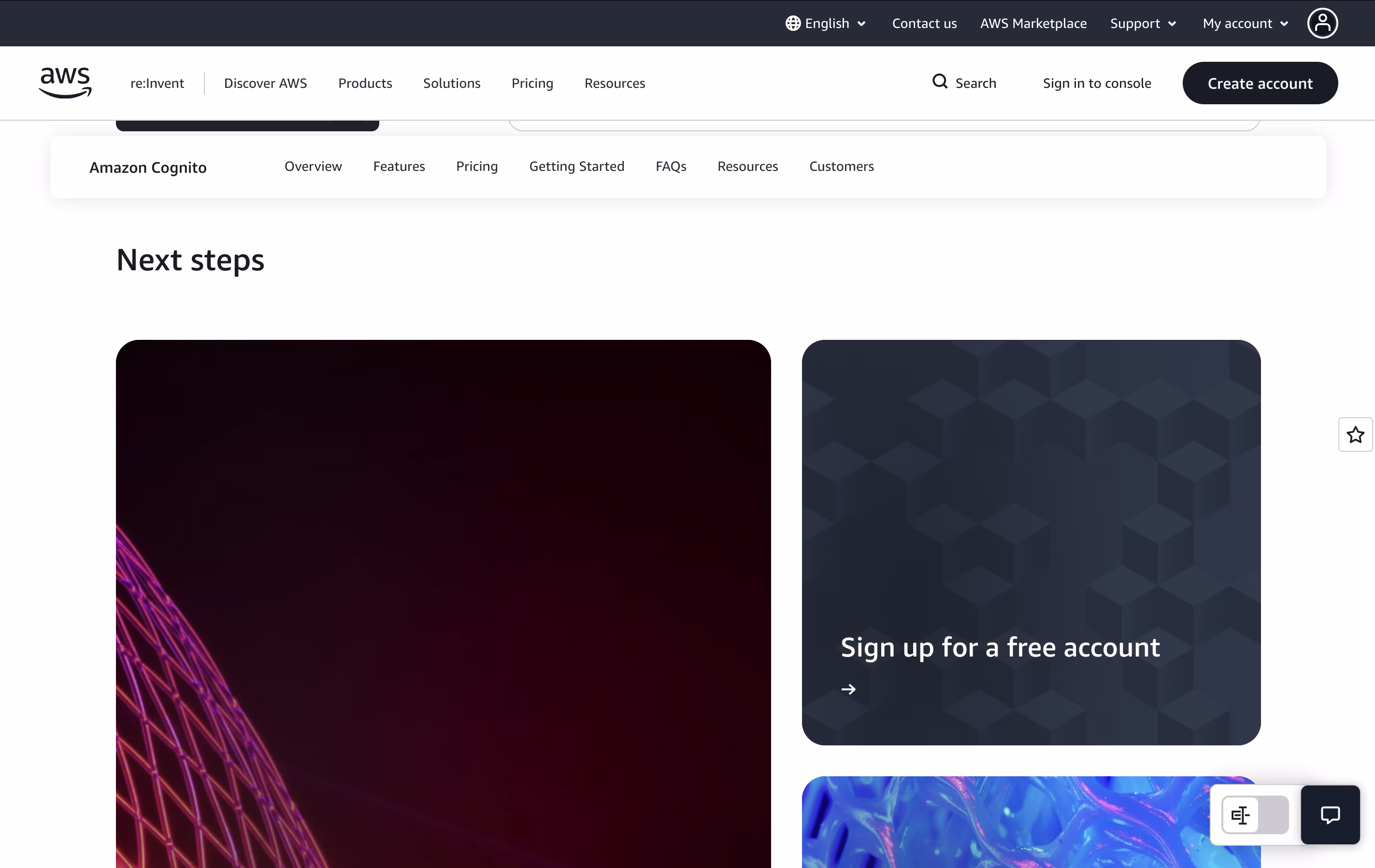 Amazon Cognito screenshot 5
