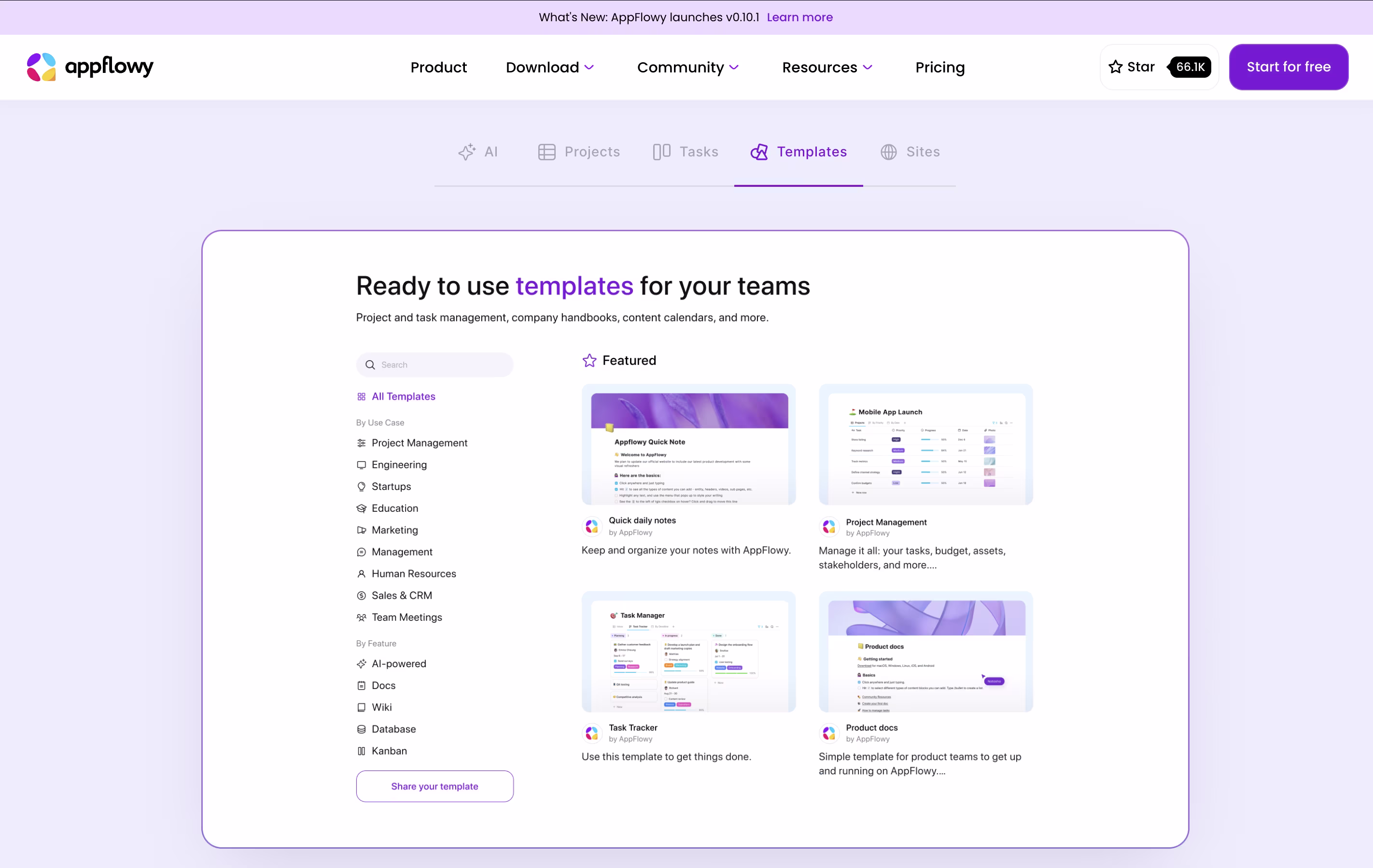 AppFlowy screenshot 2