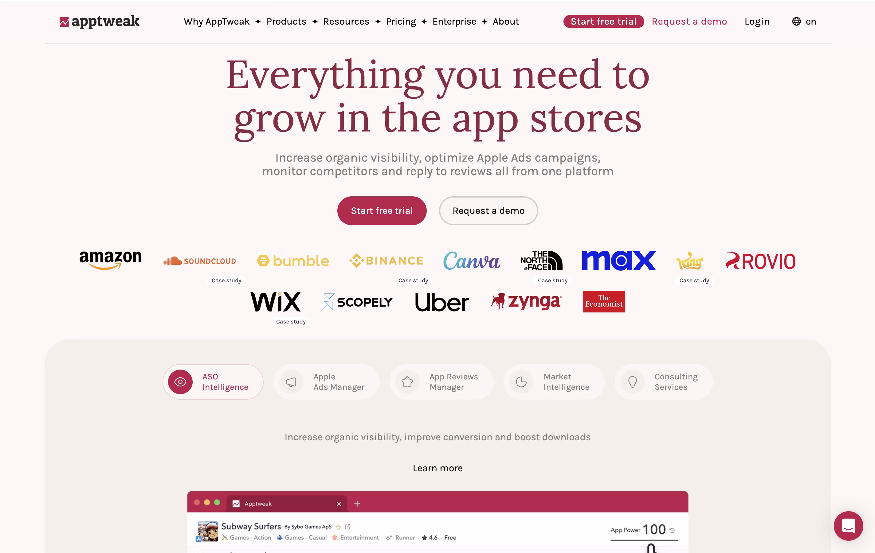 AppTweak screenshot