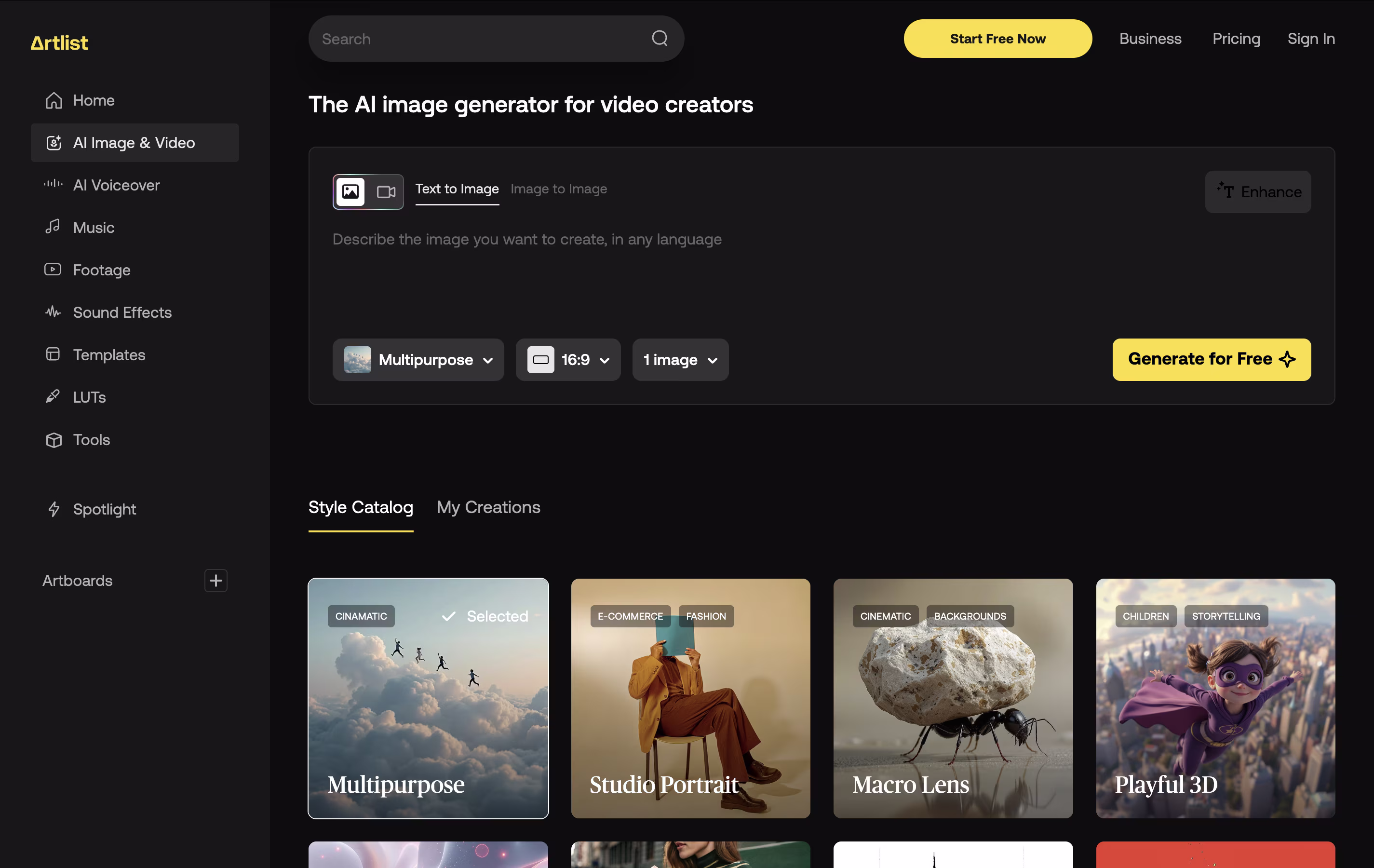 Artlist screenshot 5