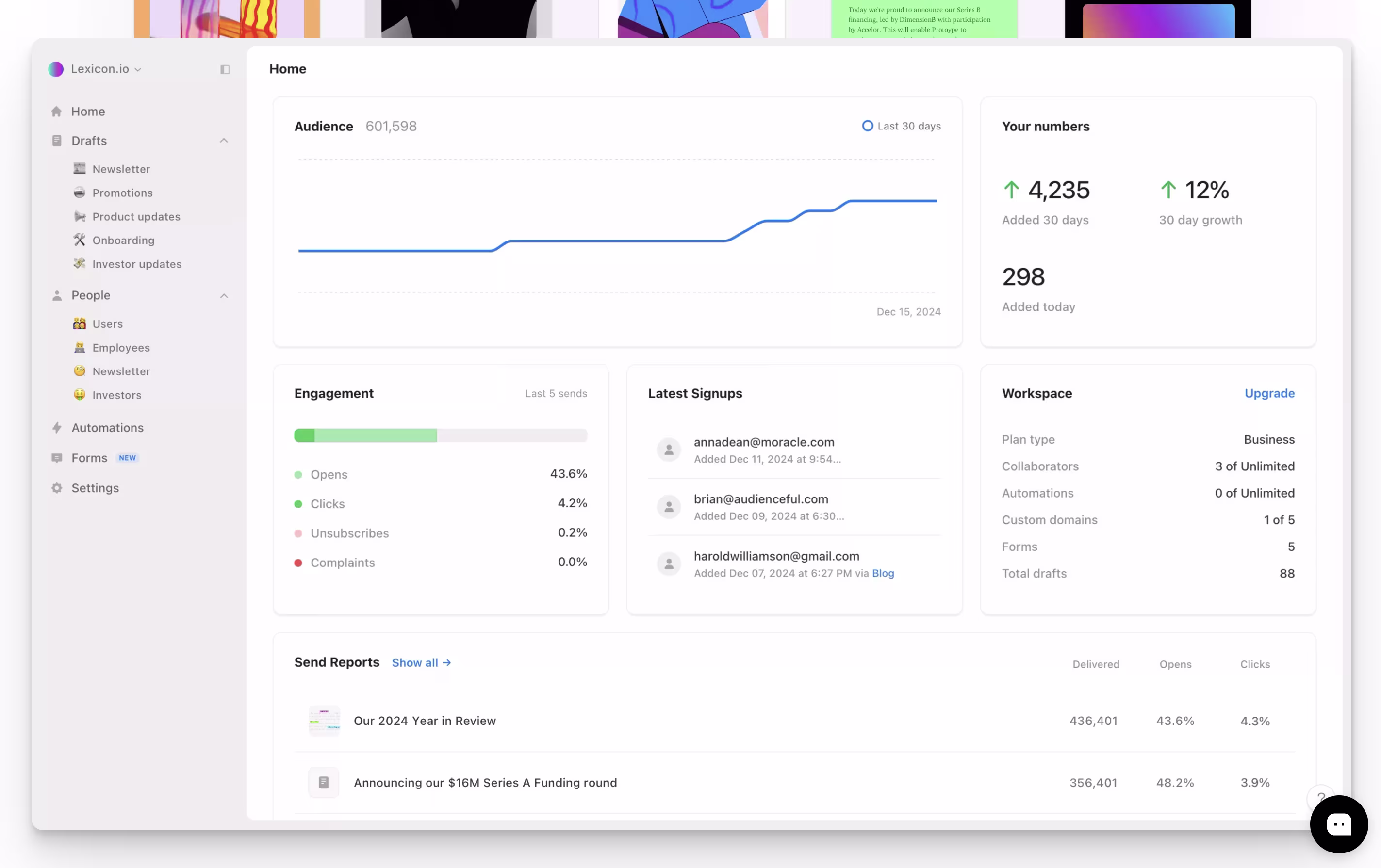 Audienceful screenshot 2