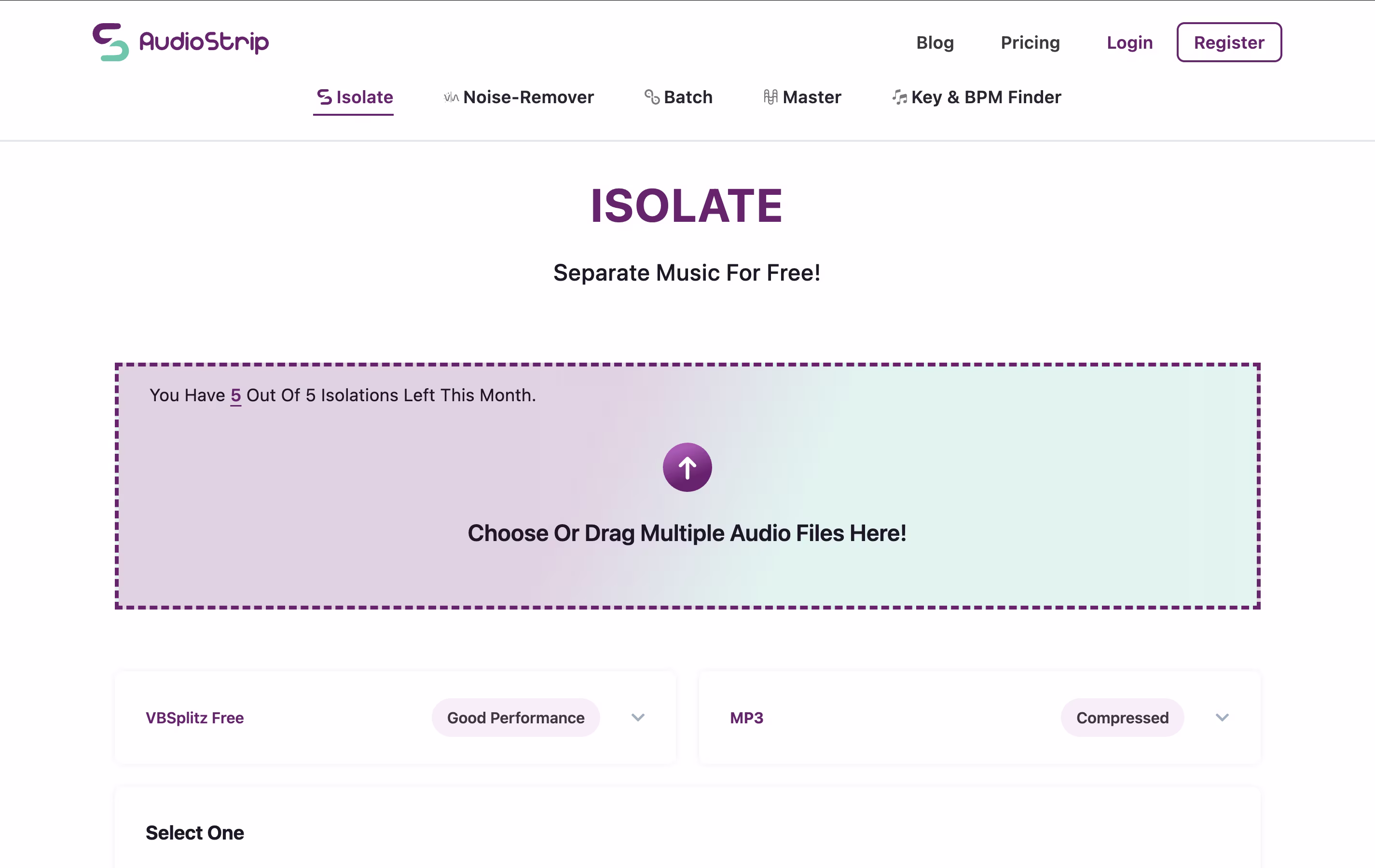 AudioStrip screenshot 4