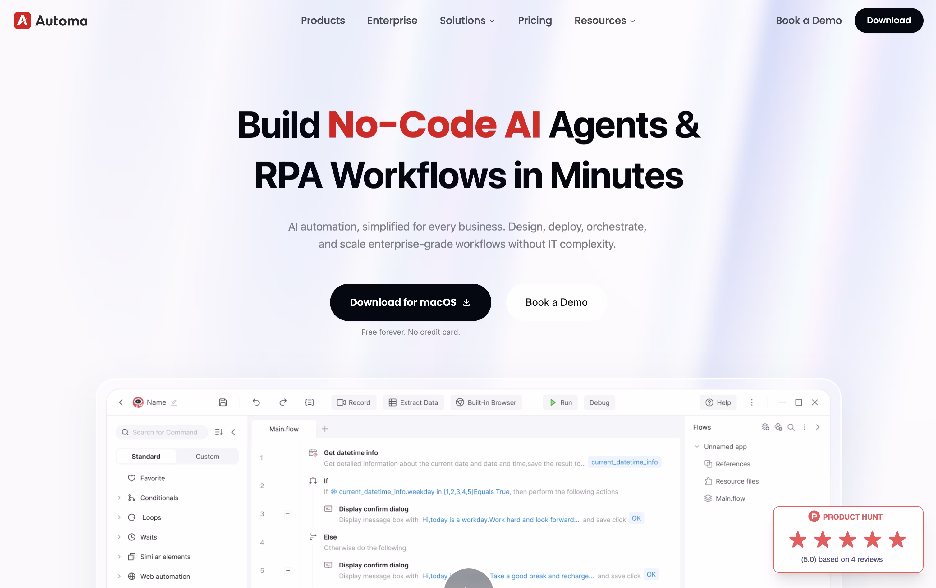 Automa screenshot