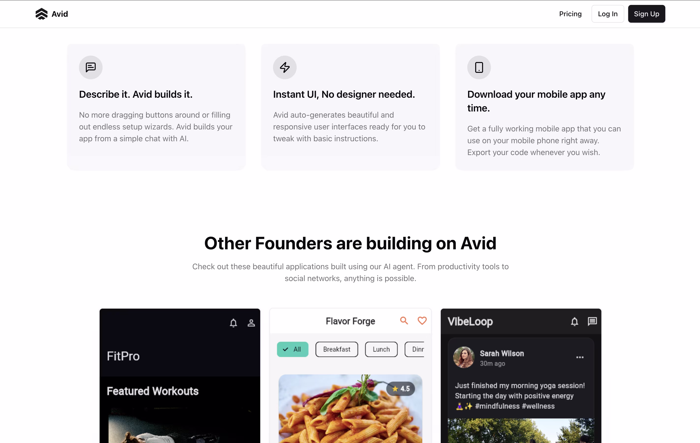 Avid AI screenshot 2