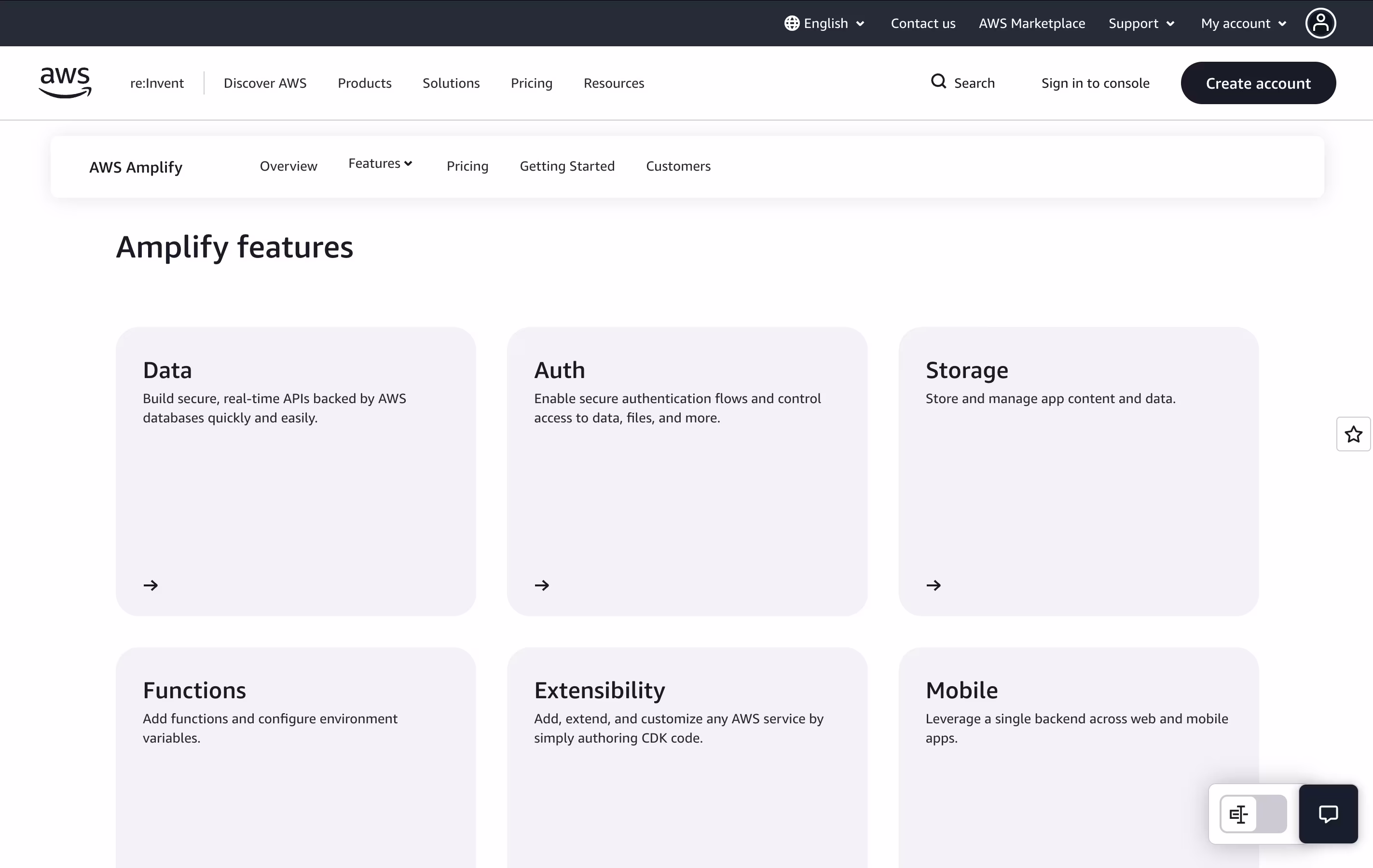 AWS Amplify screenshot 3
