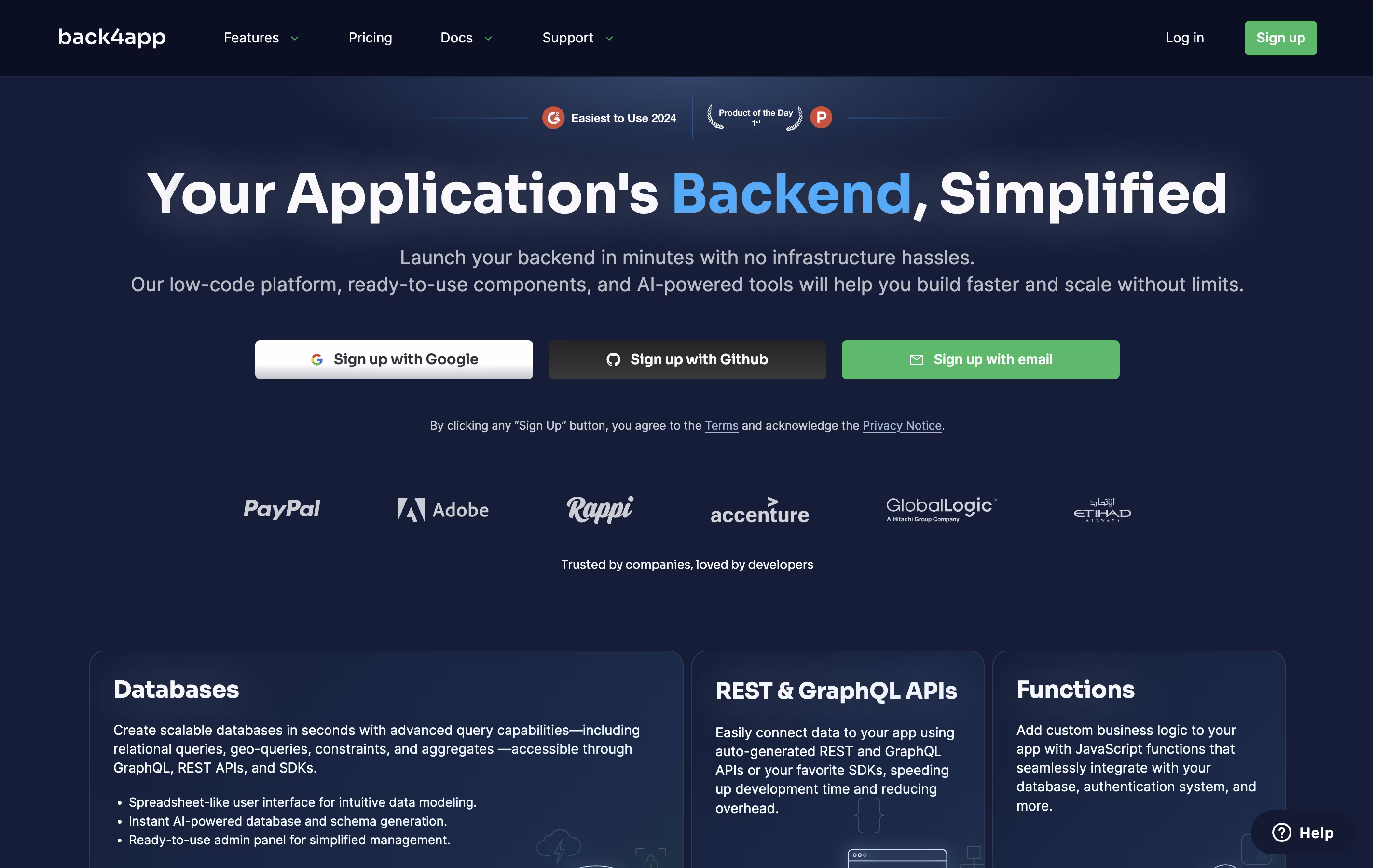 Back4App screenshot Back4App screenshot