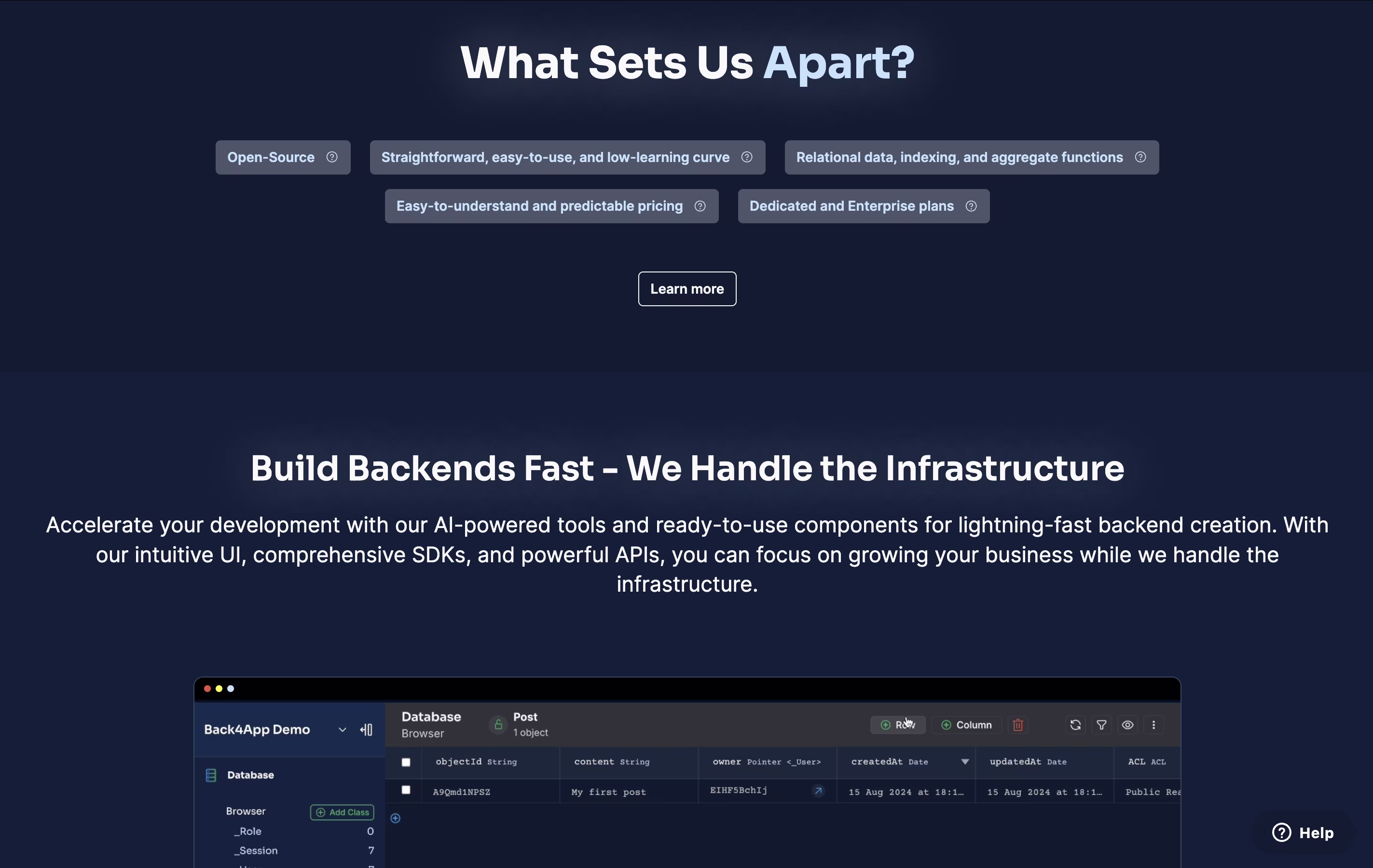 Back4App screenshot 2