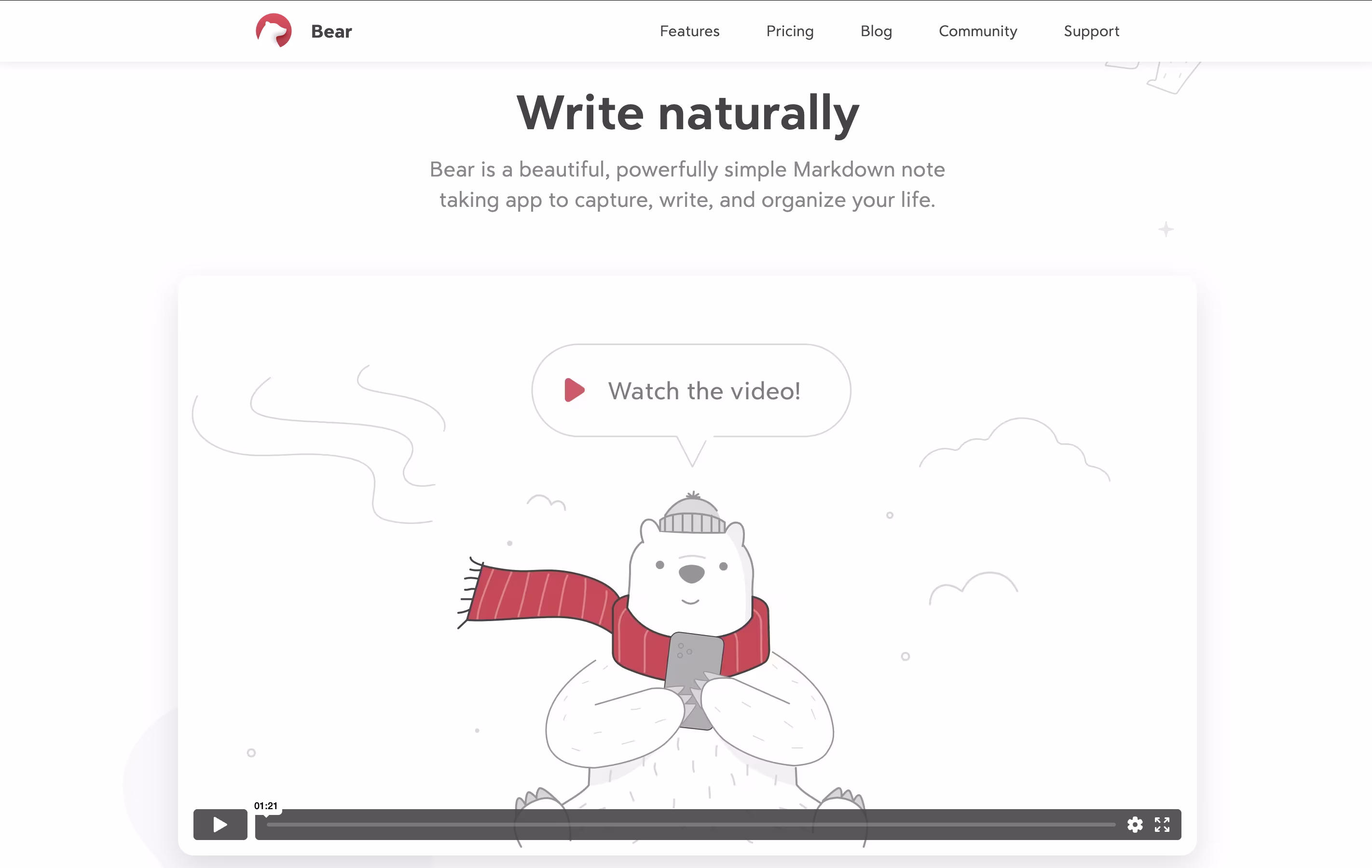 Bear screenshot 2