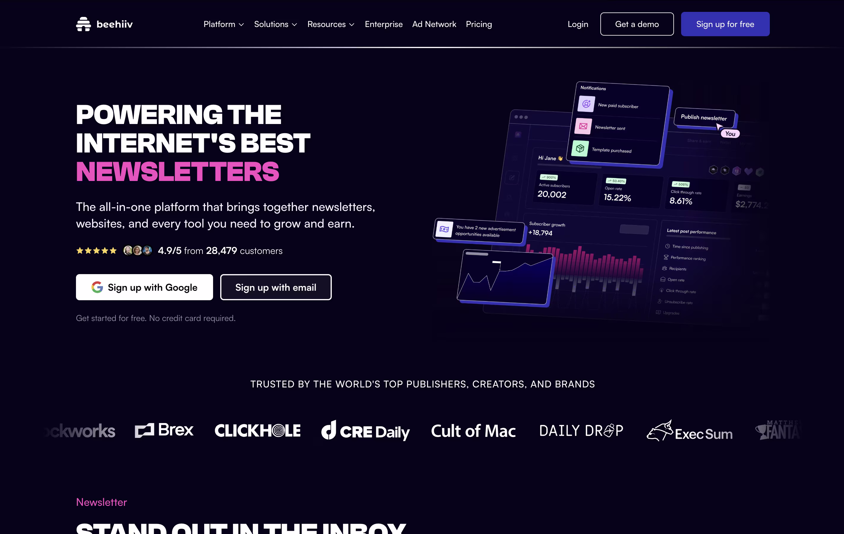 Beehiiv screenshot
