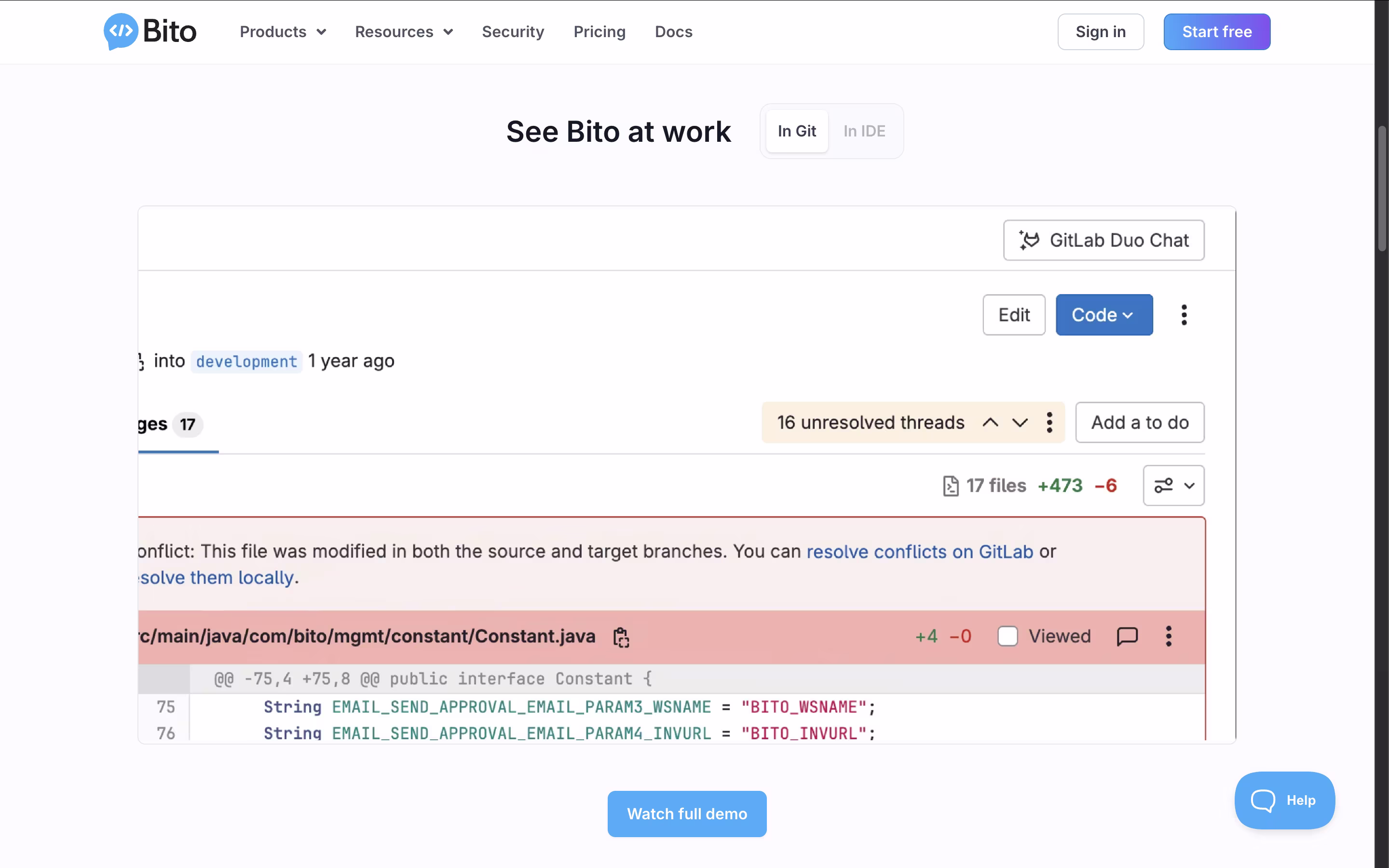 Bito screenshot 2