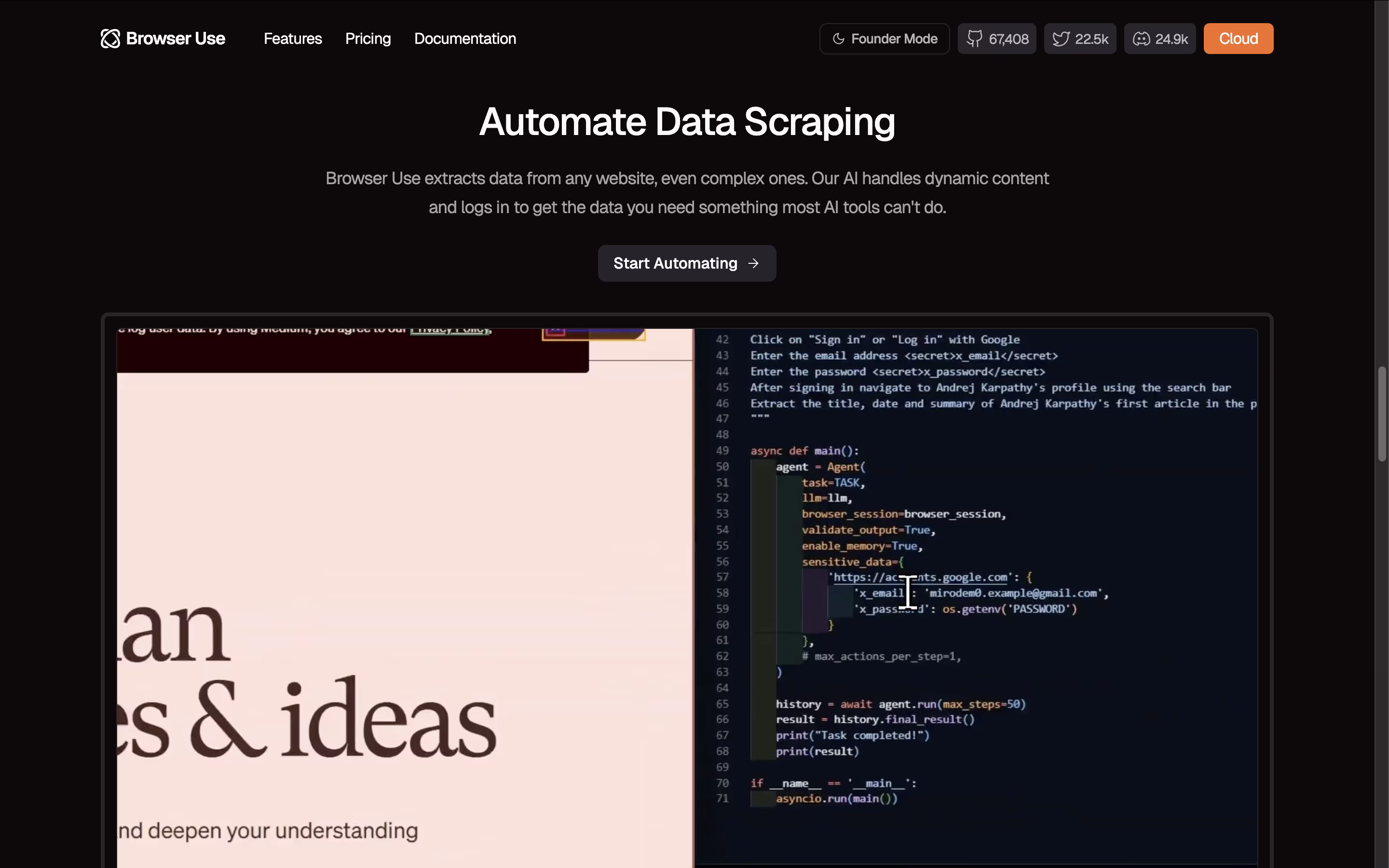 Browser Use screenshot 3