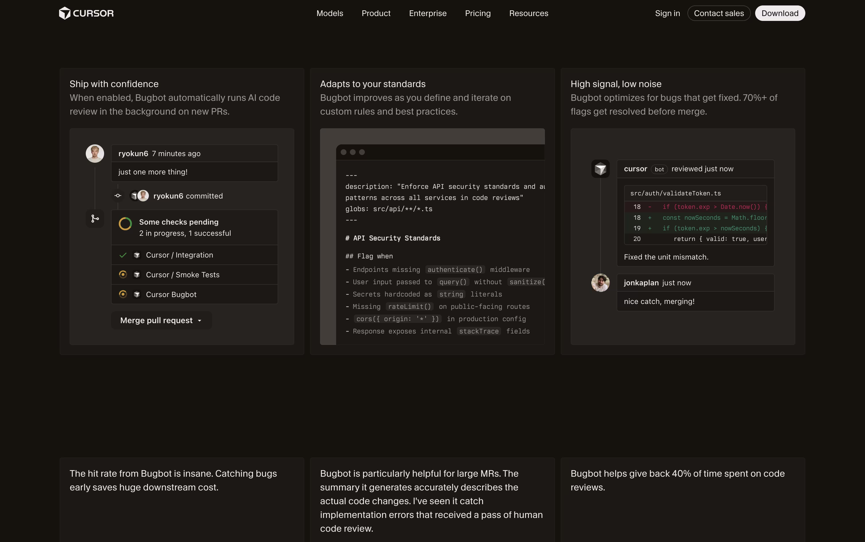 Bugbot screenshot 3