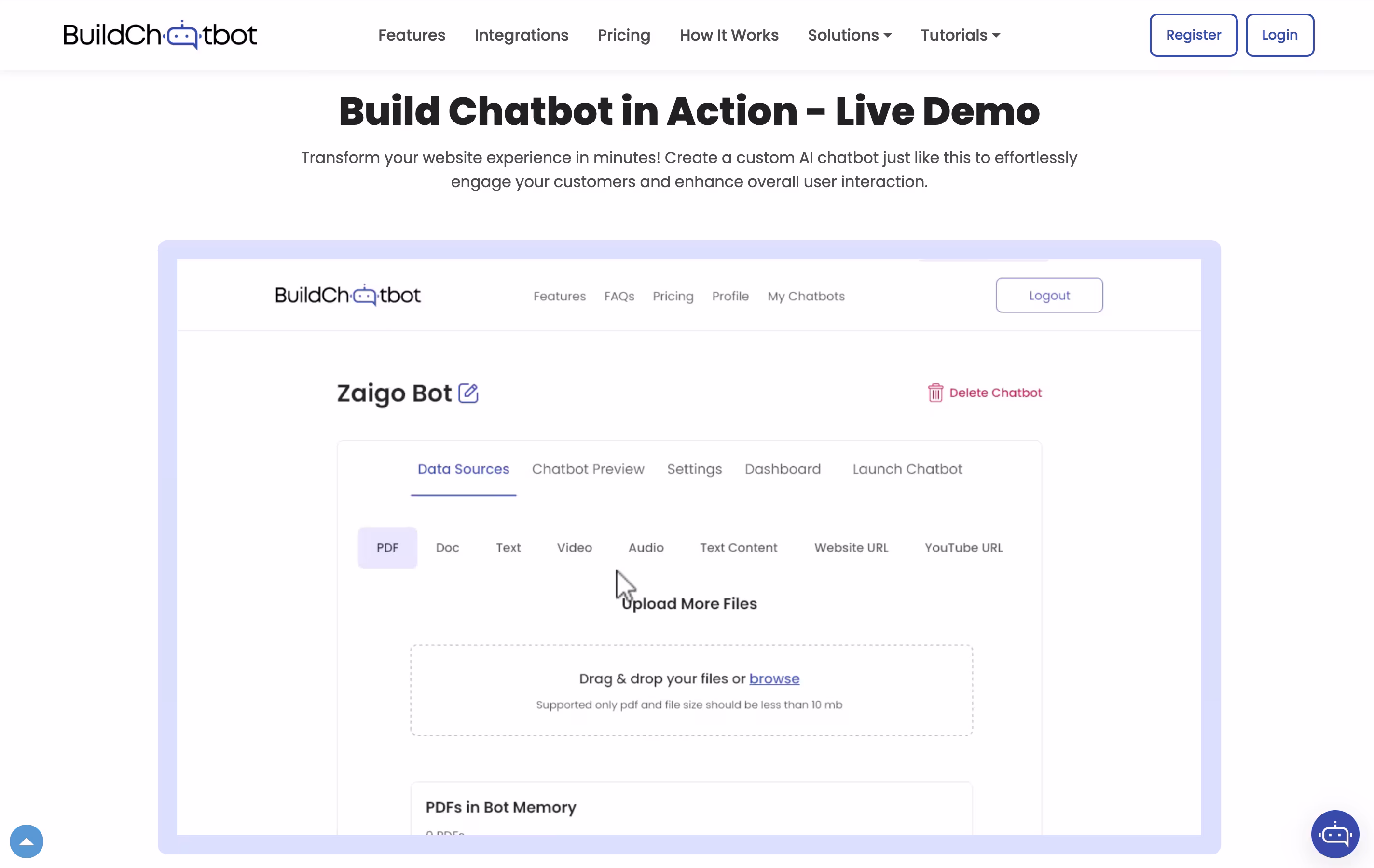 Build Chatbot screenshot 2