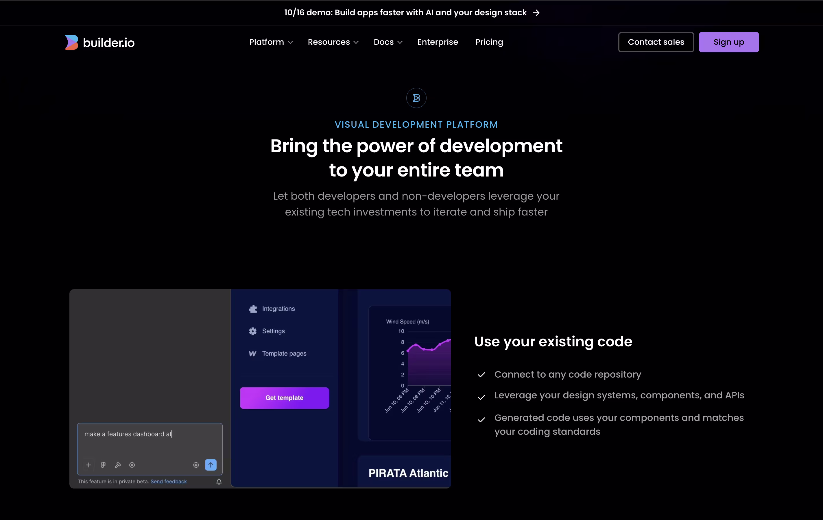 Builder.io screenshot 2
