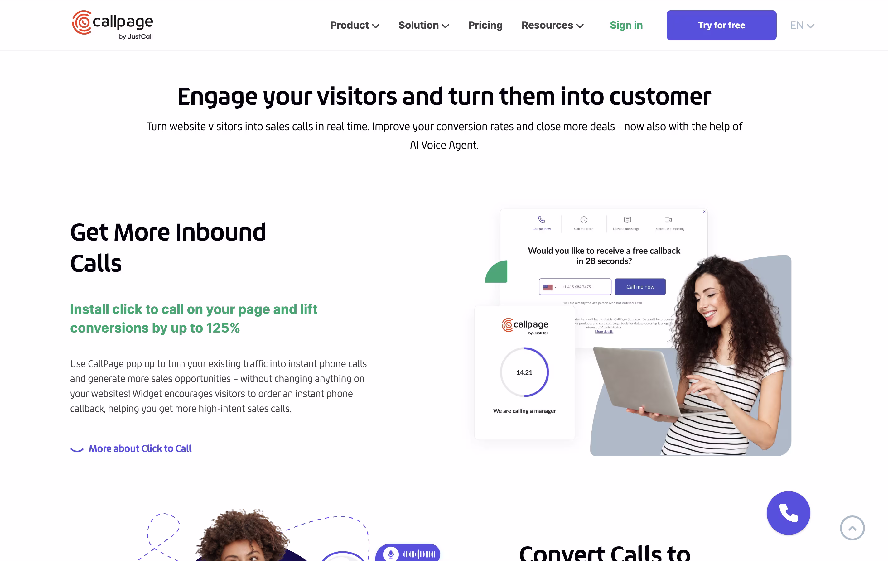 CallPage screenshot 2