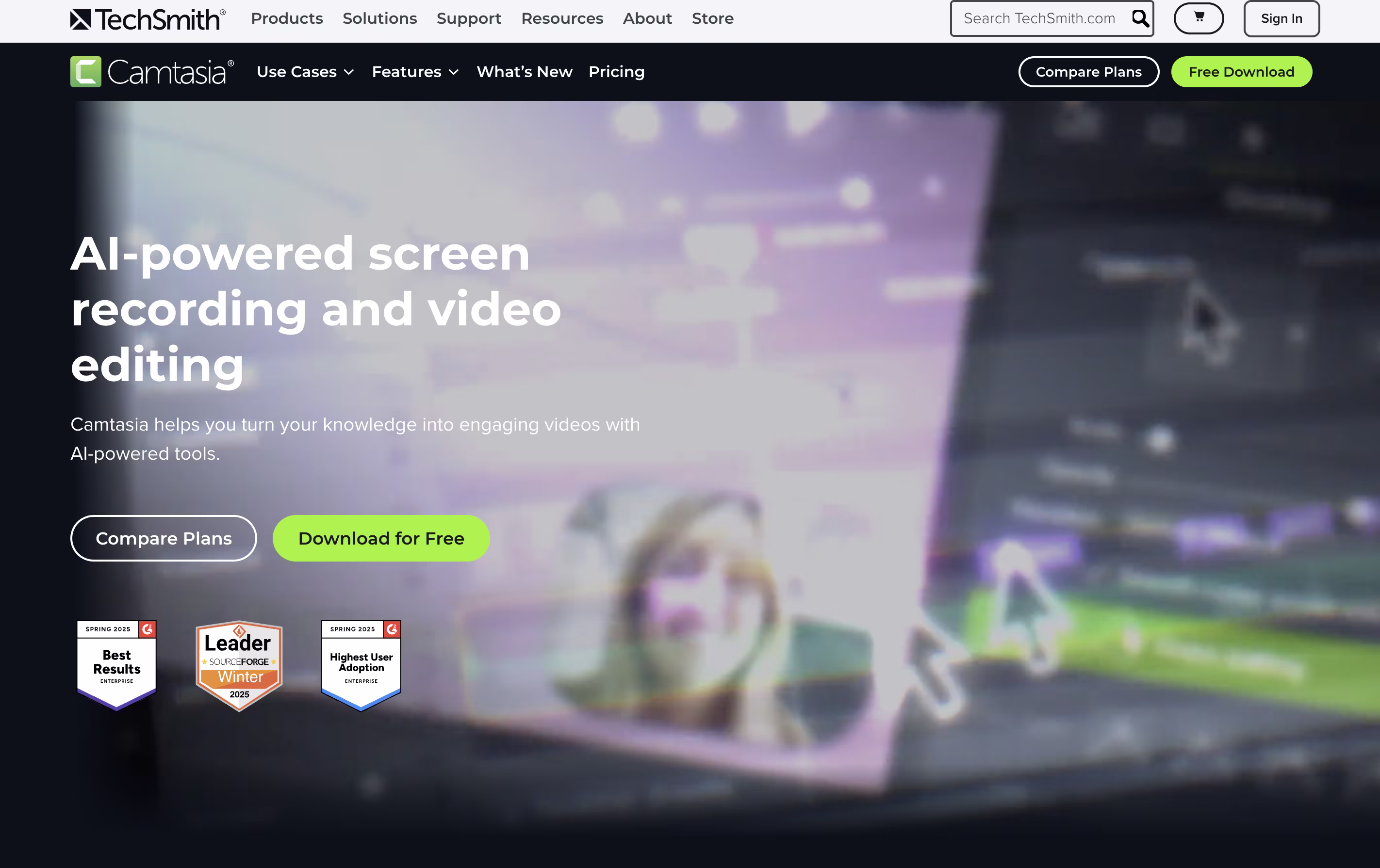 Camtasia screenshot Camtasia screenshot