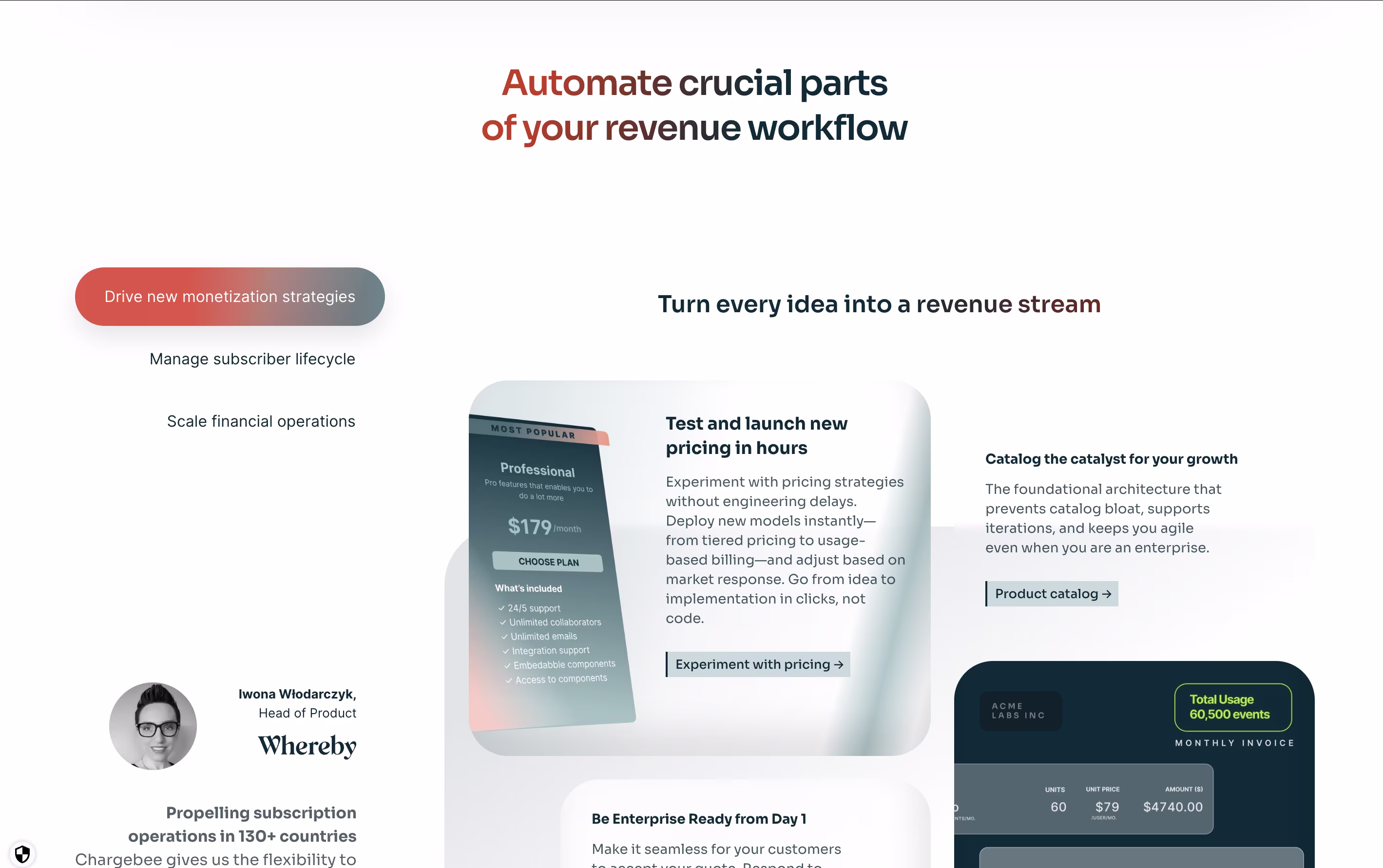 Chargebee screenshot 2