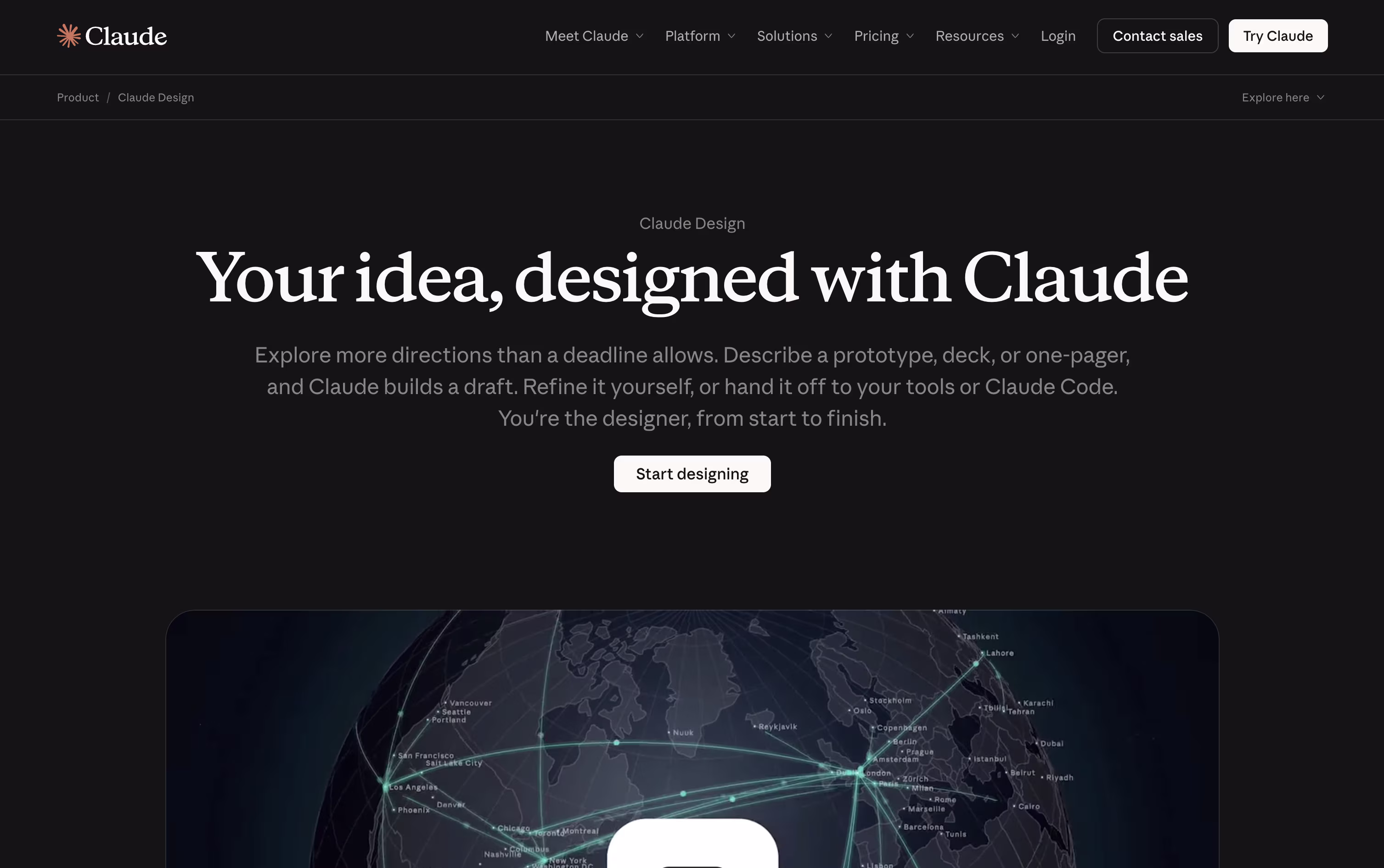 Claude Design screenshot