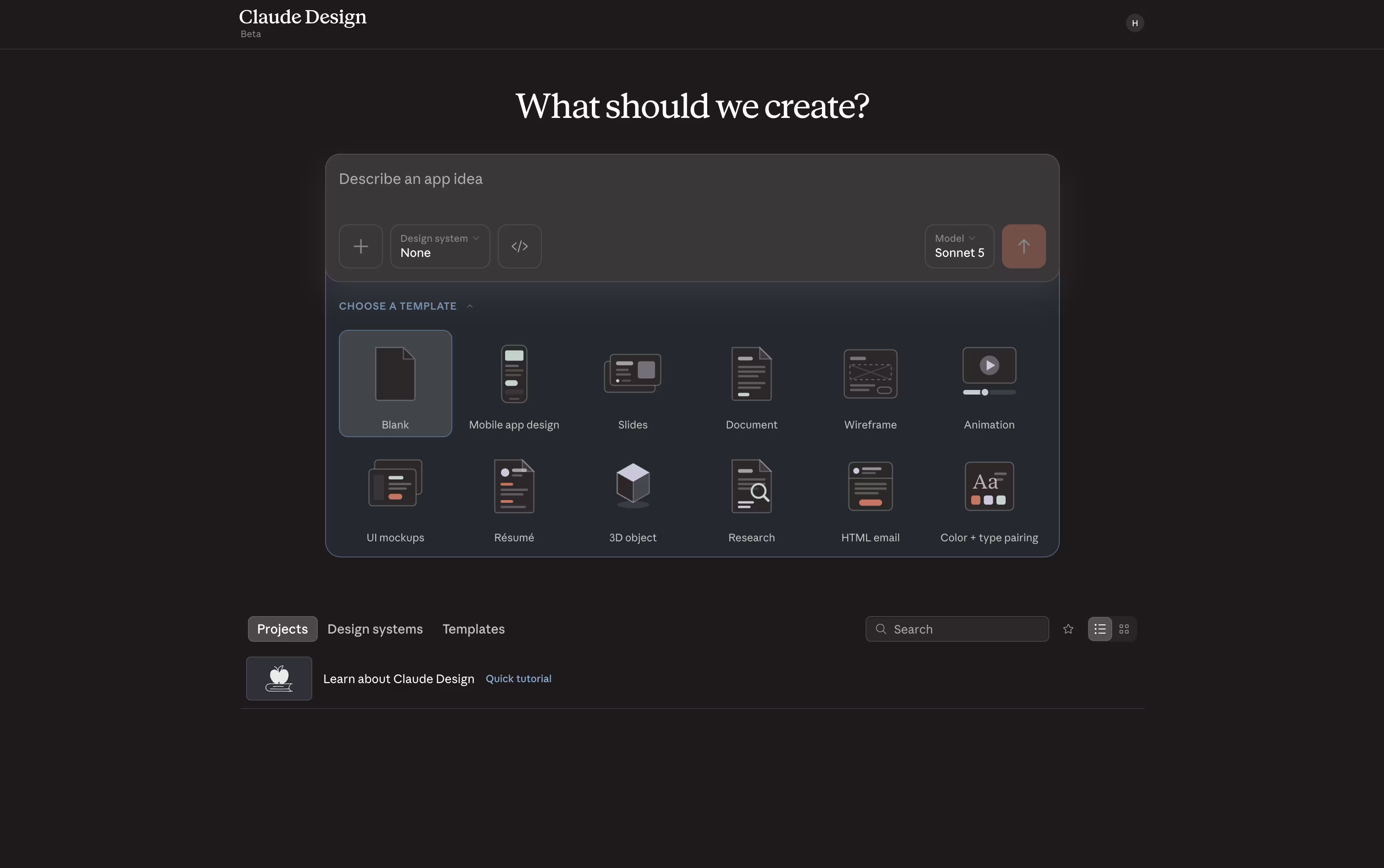 Claude Design screenshot 4