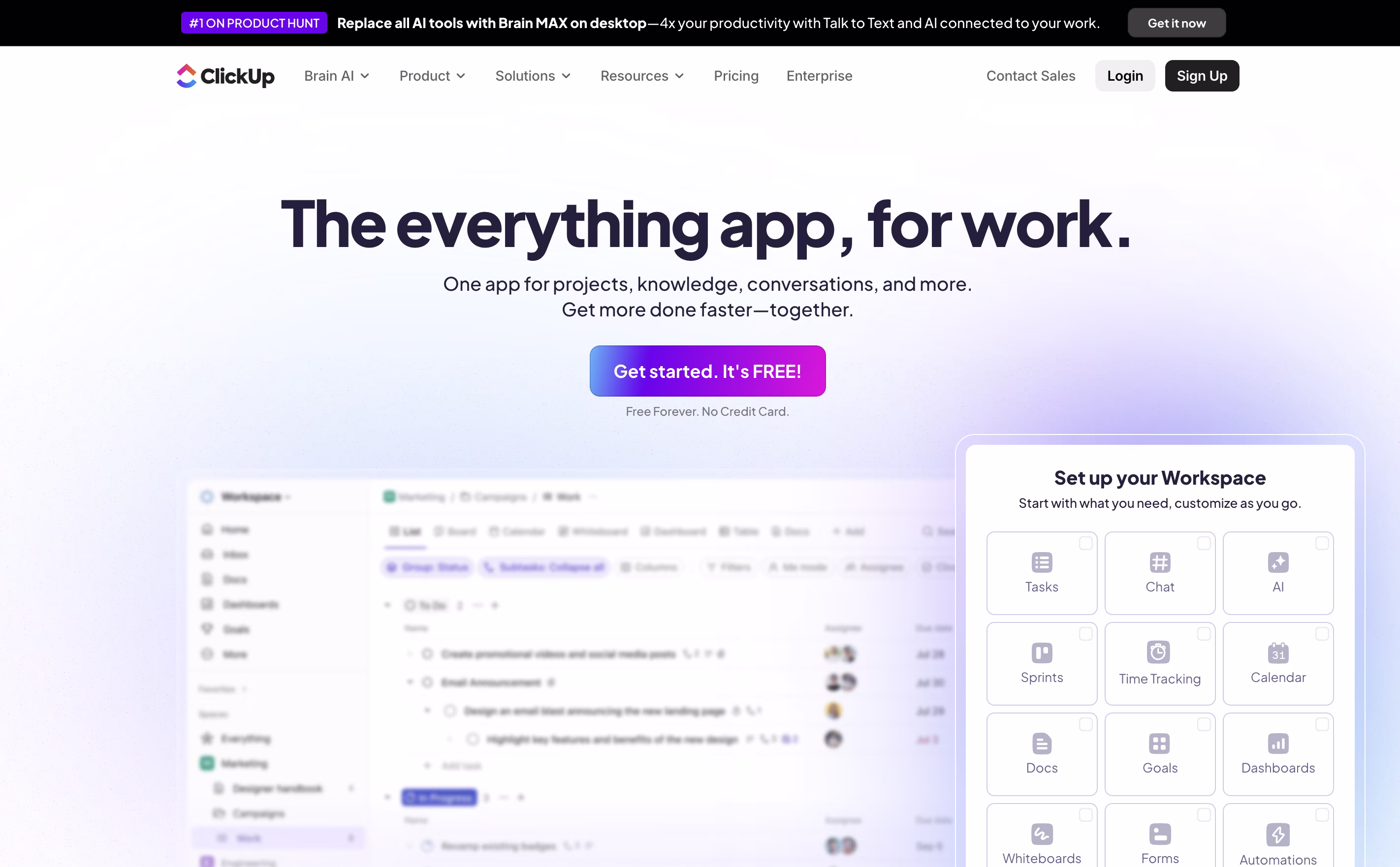 ClickUp screenshot ClickUp screenshot
