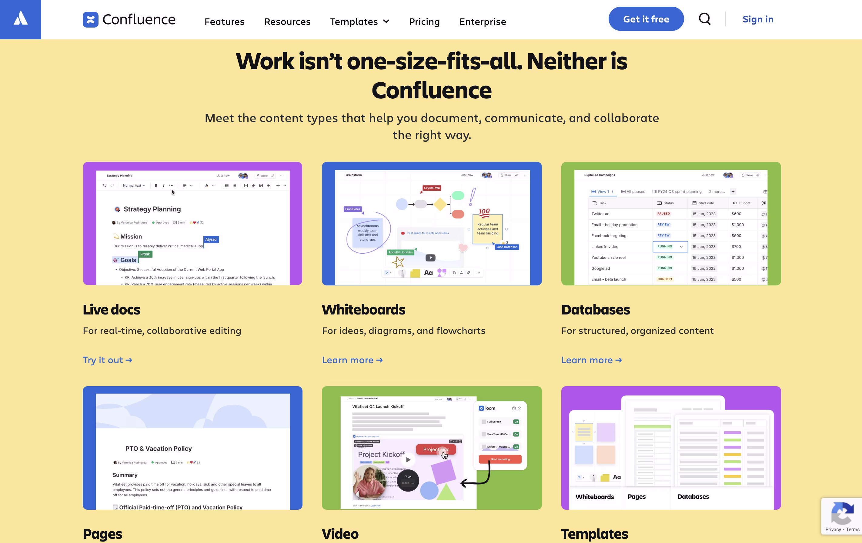 Confluence screenshot 4