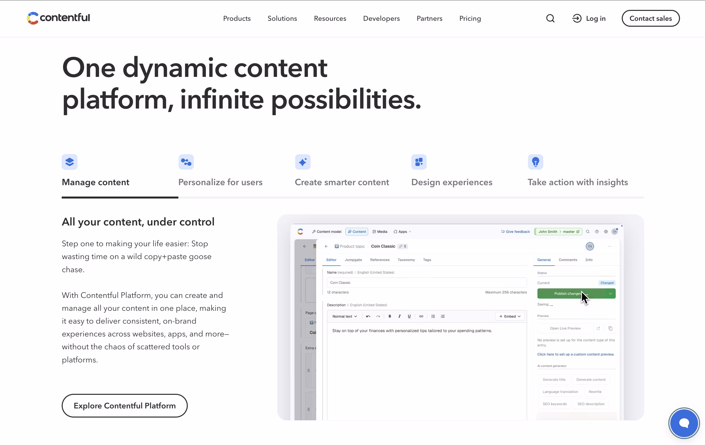 Contentful screenshot 5