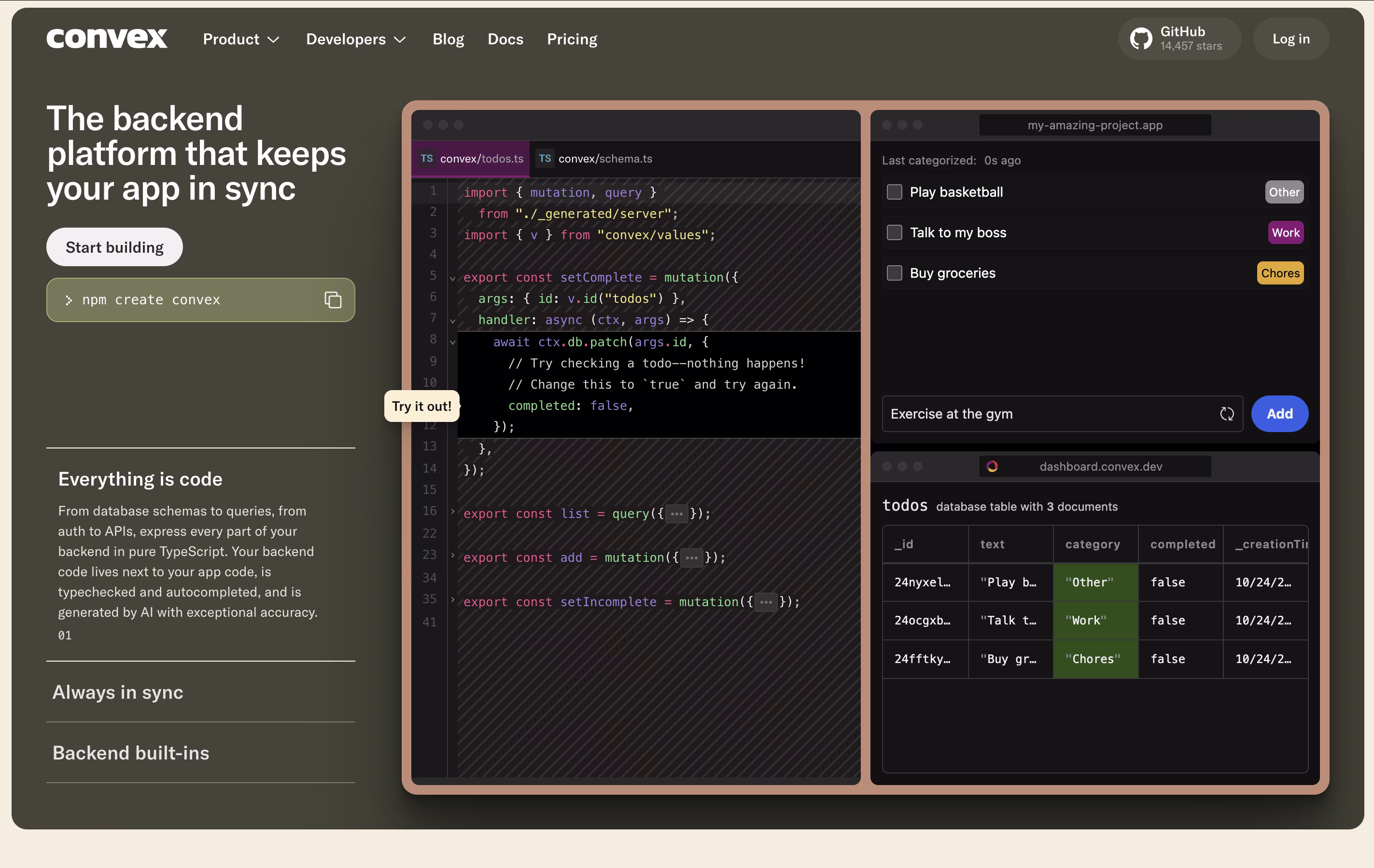 Convex featured screenshot