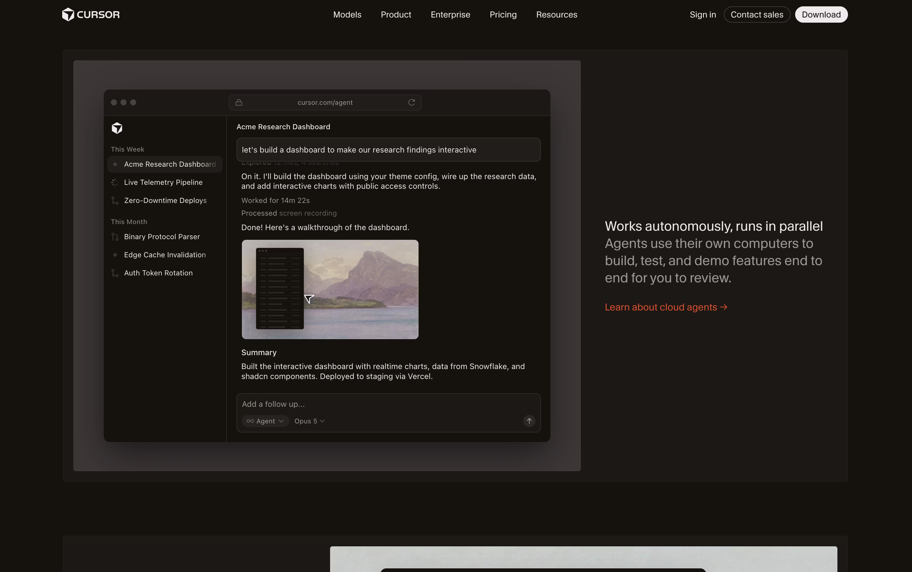 Cursor screenshot 3