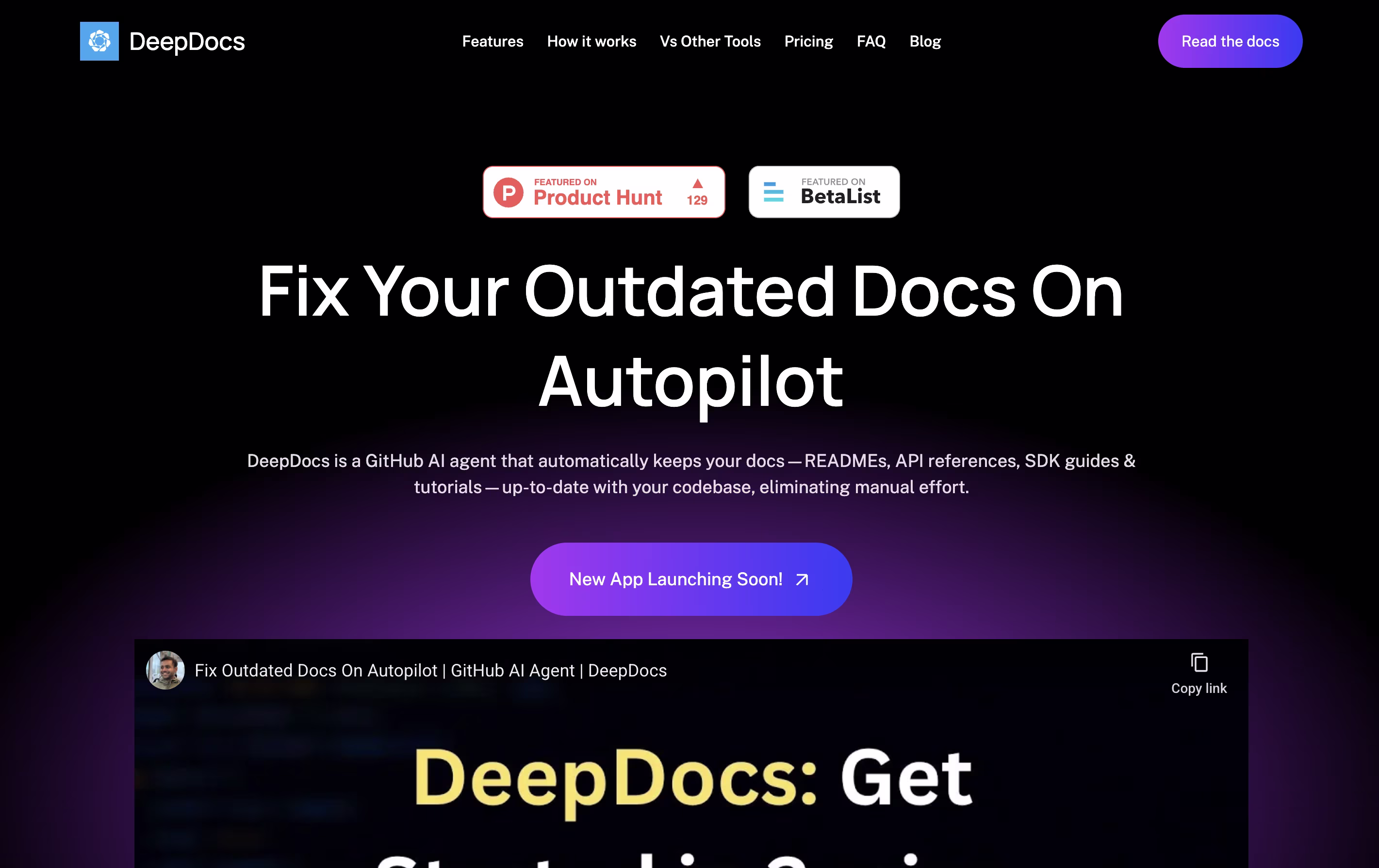 DeepDocs screenshot