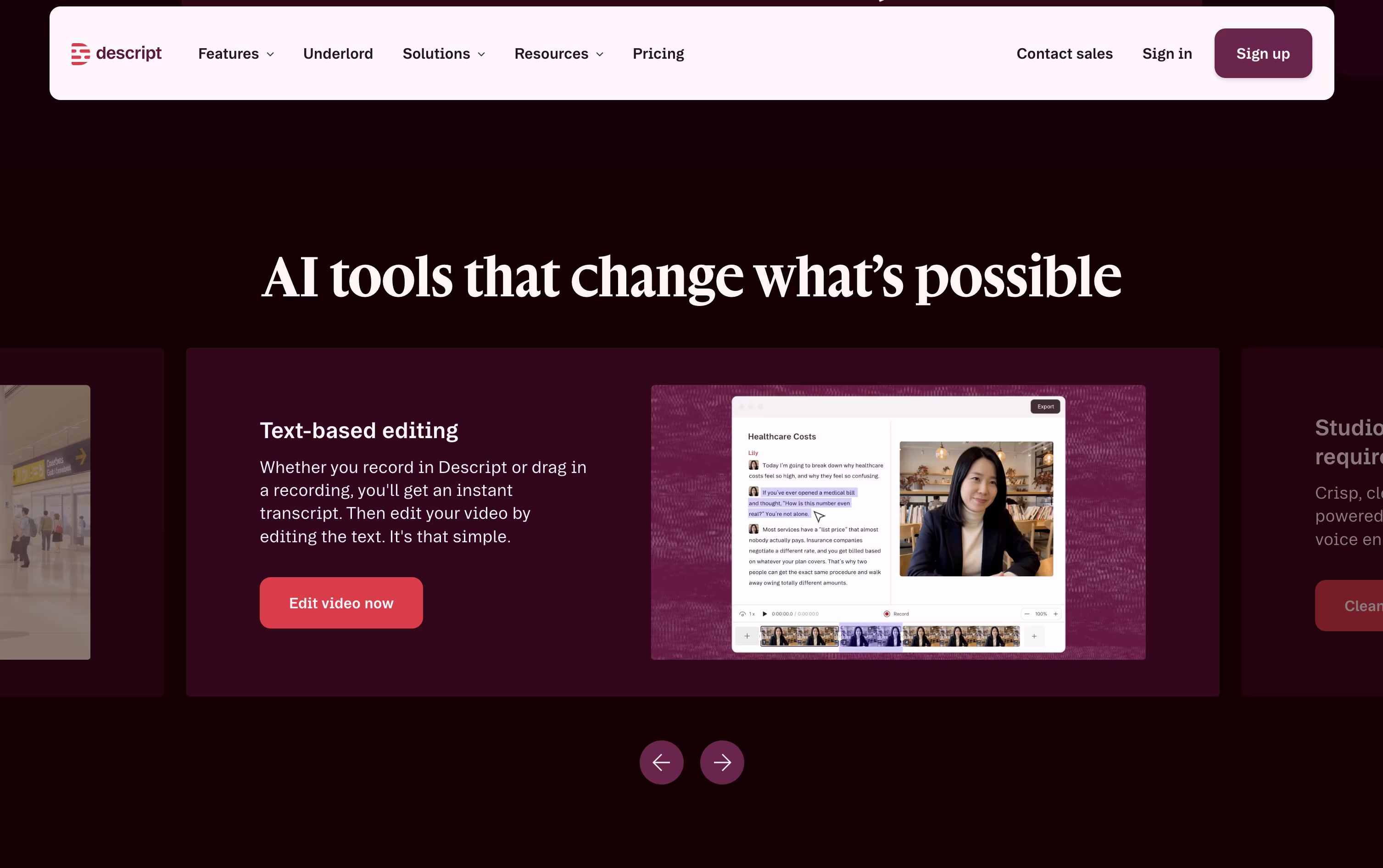 Descript screenshot 3