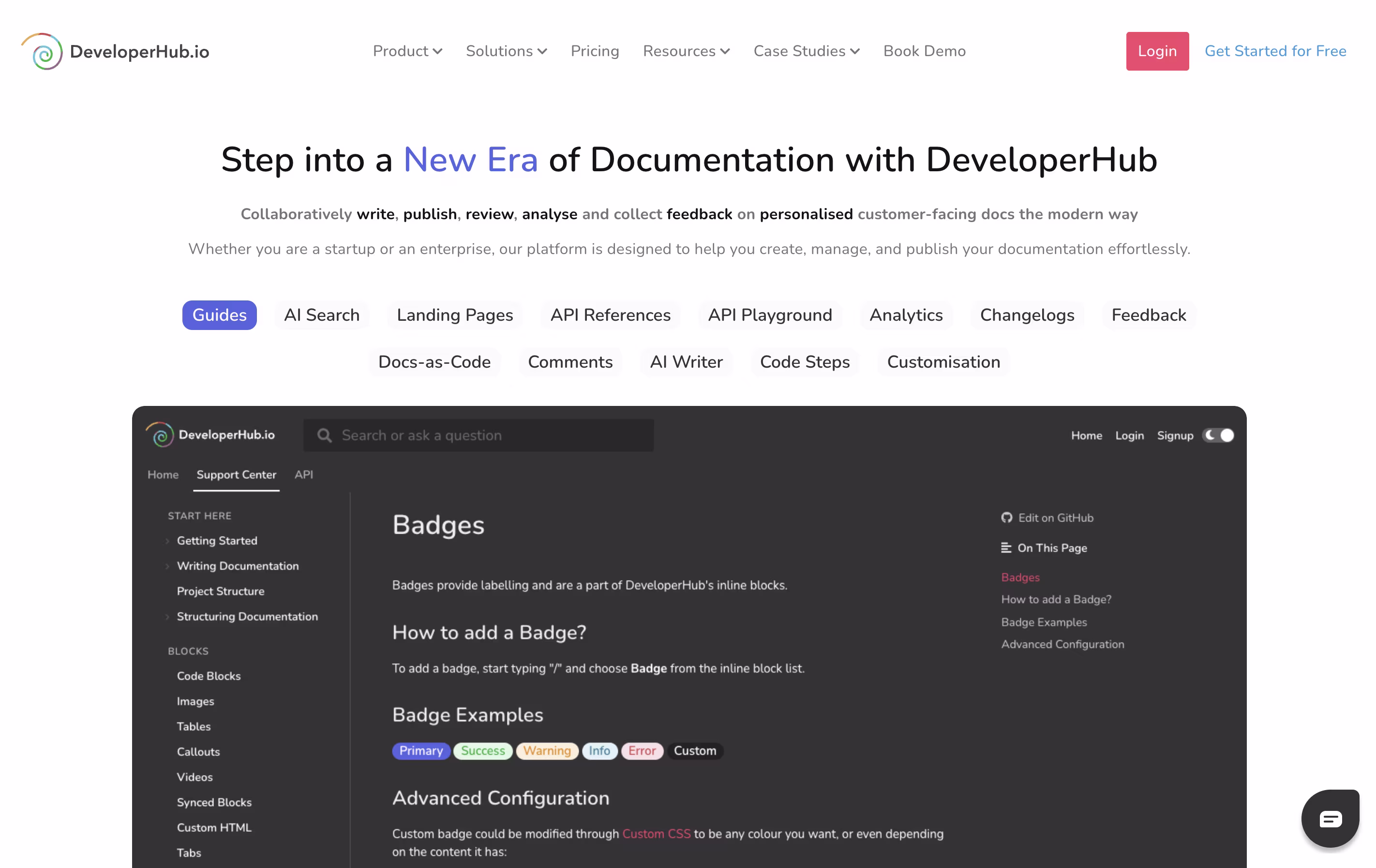 DeveloperHub screenshot