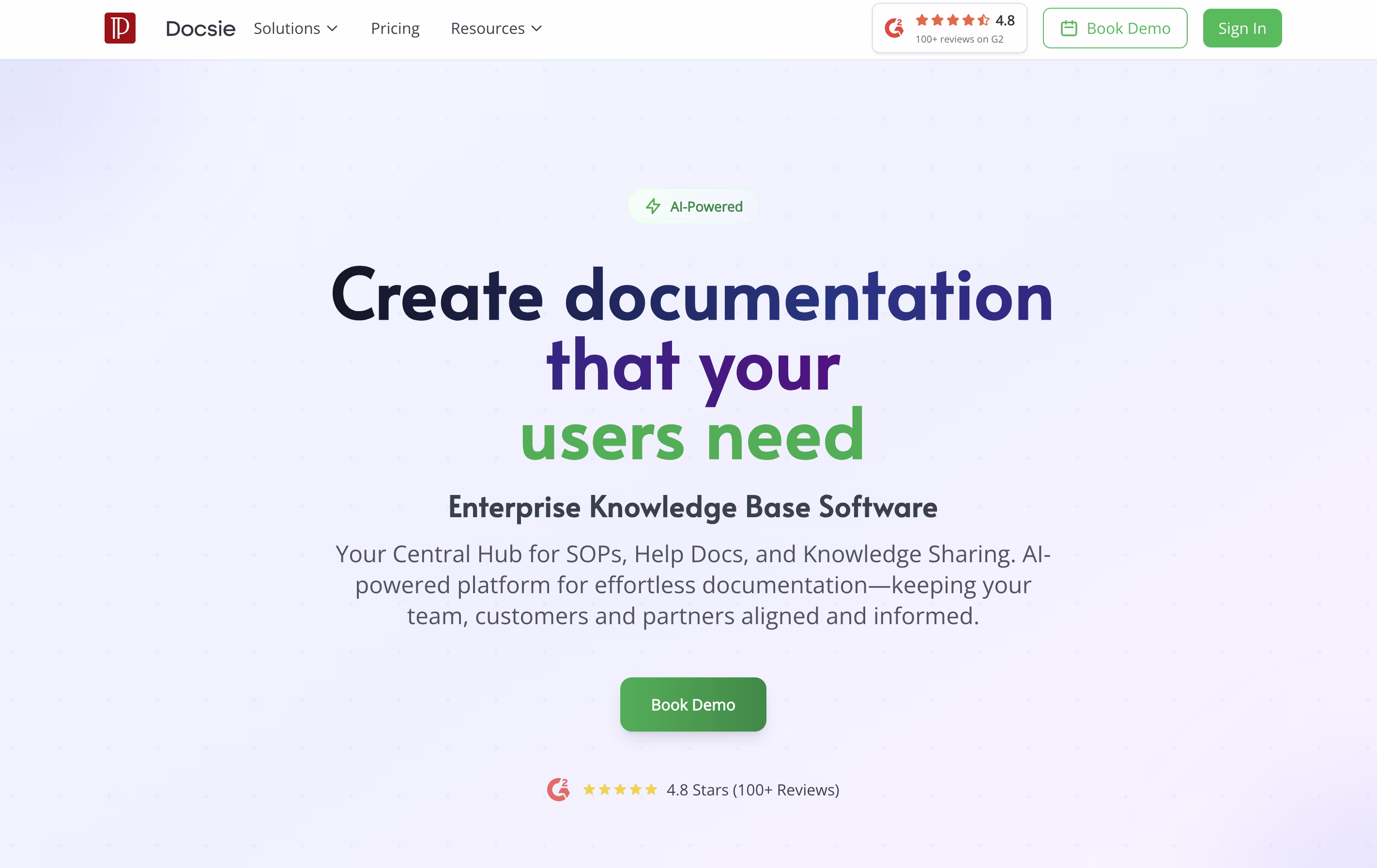 Docsie screenshot