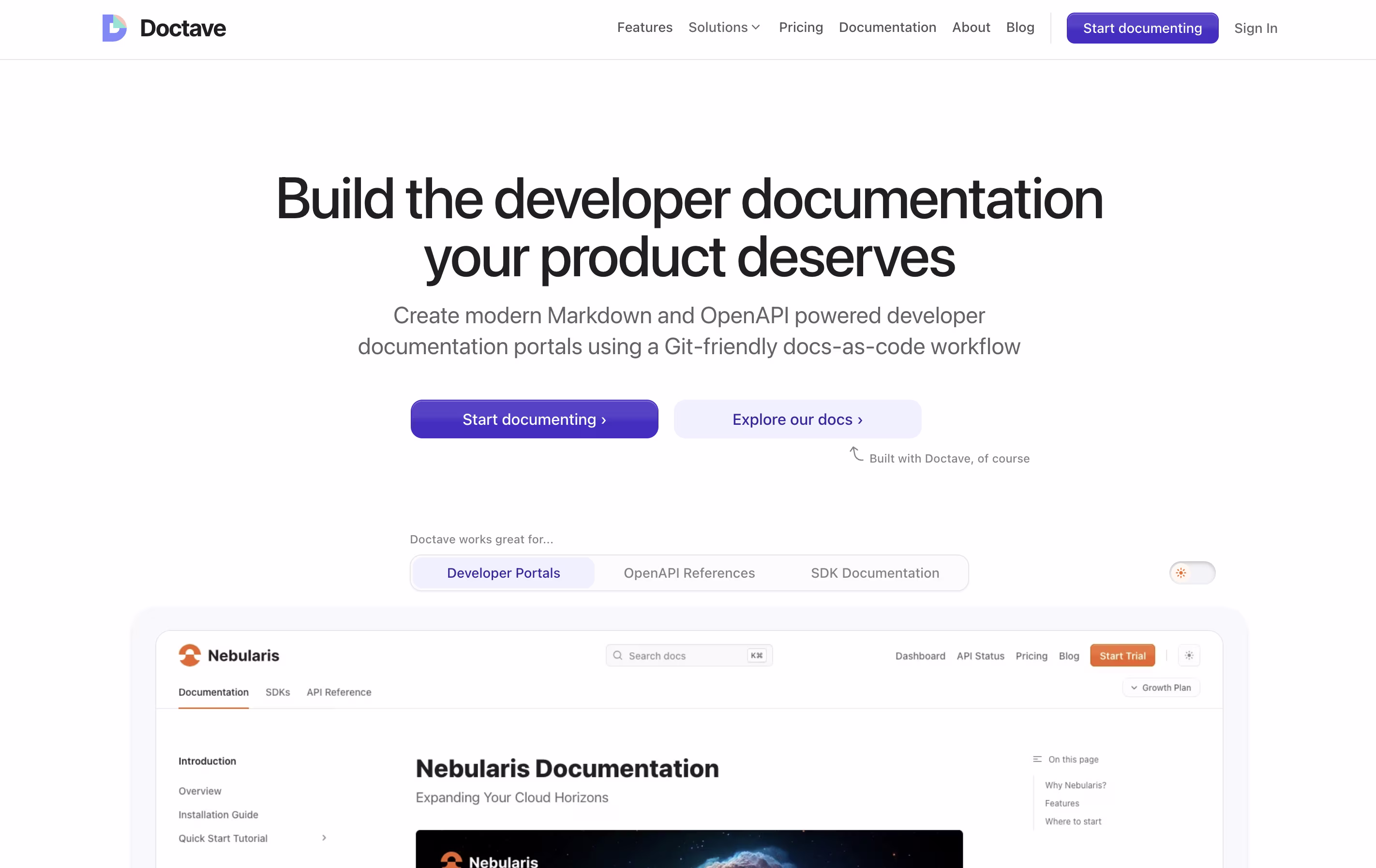 Doctave screenshot