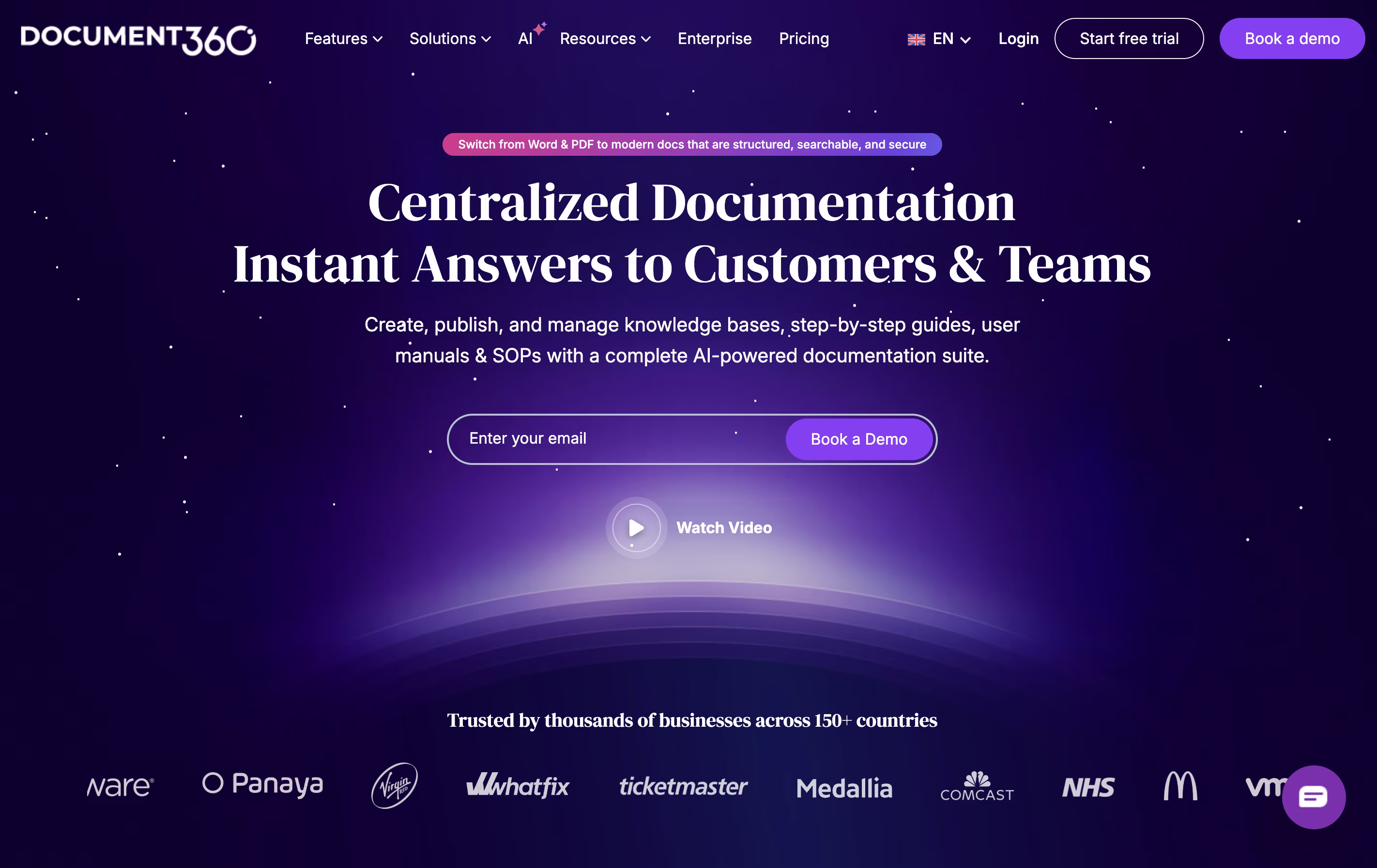Document360 screenshot