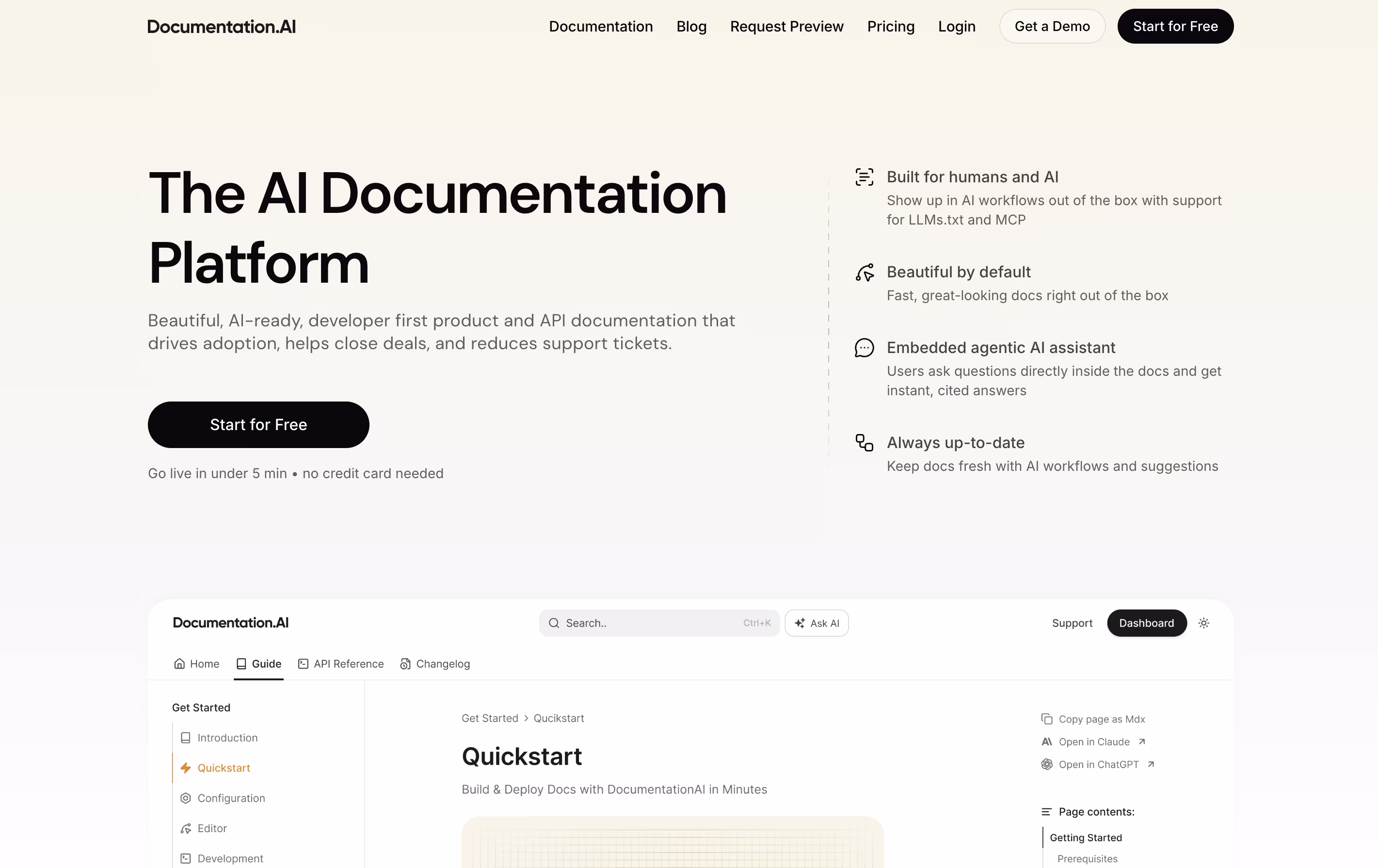Documentation AI screenshot