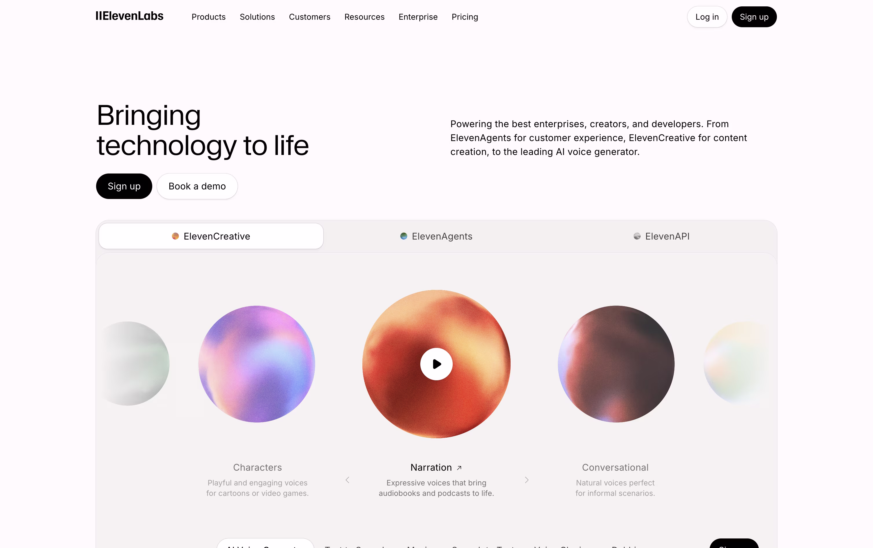 ElevenLabs screenshot