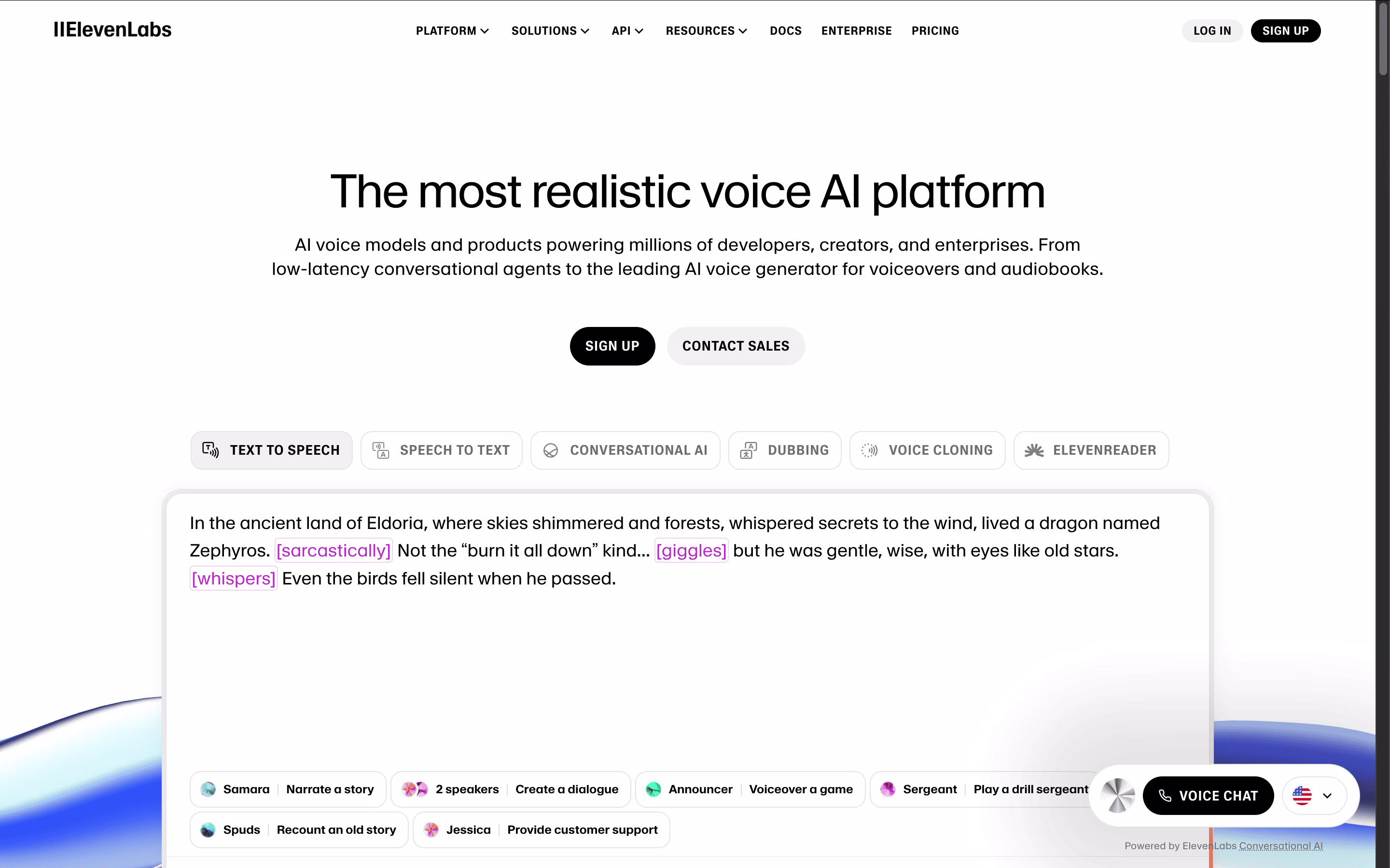 ElevenLabs screenshot 2