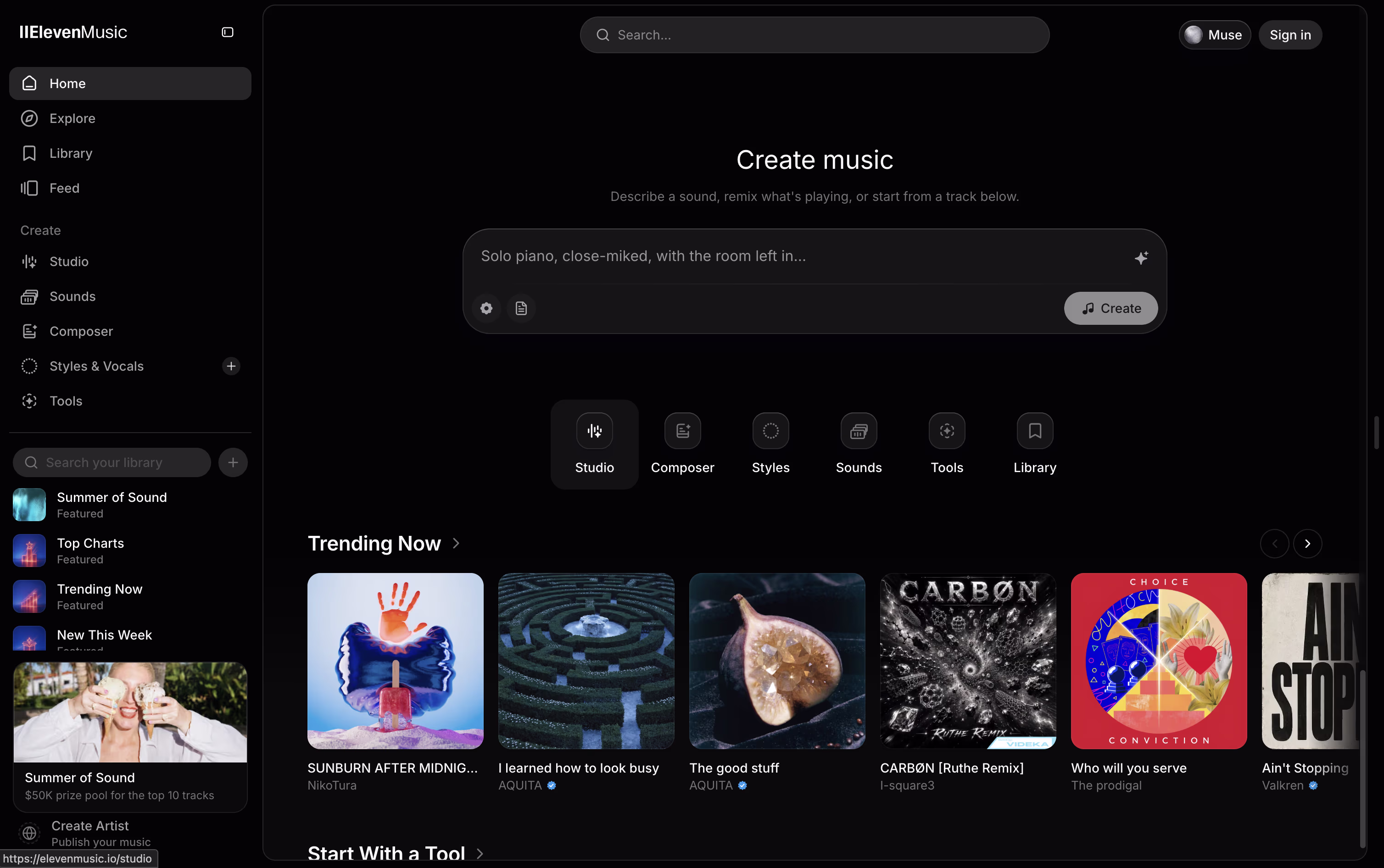 ElevenMusic screenshot
