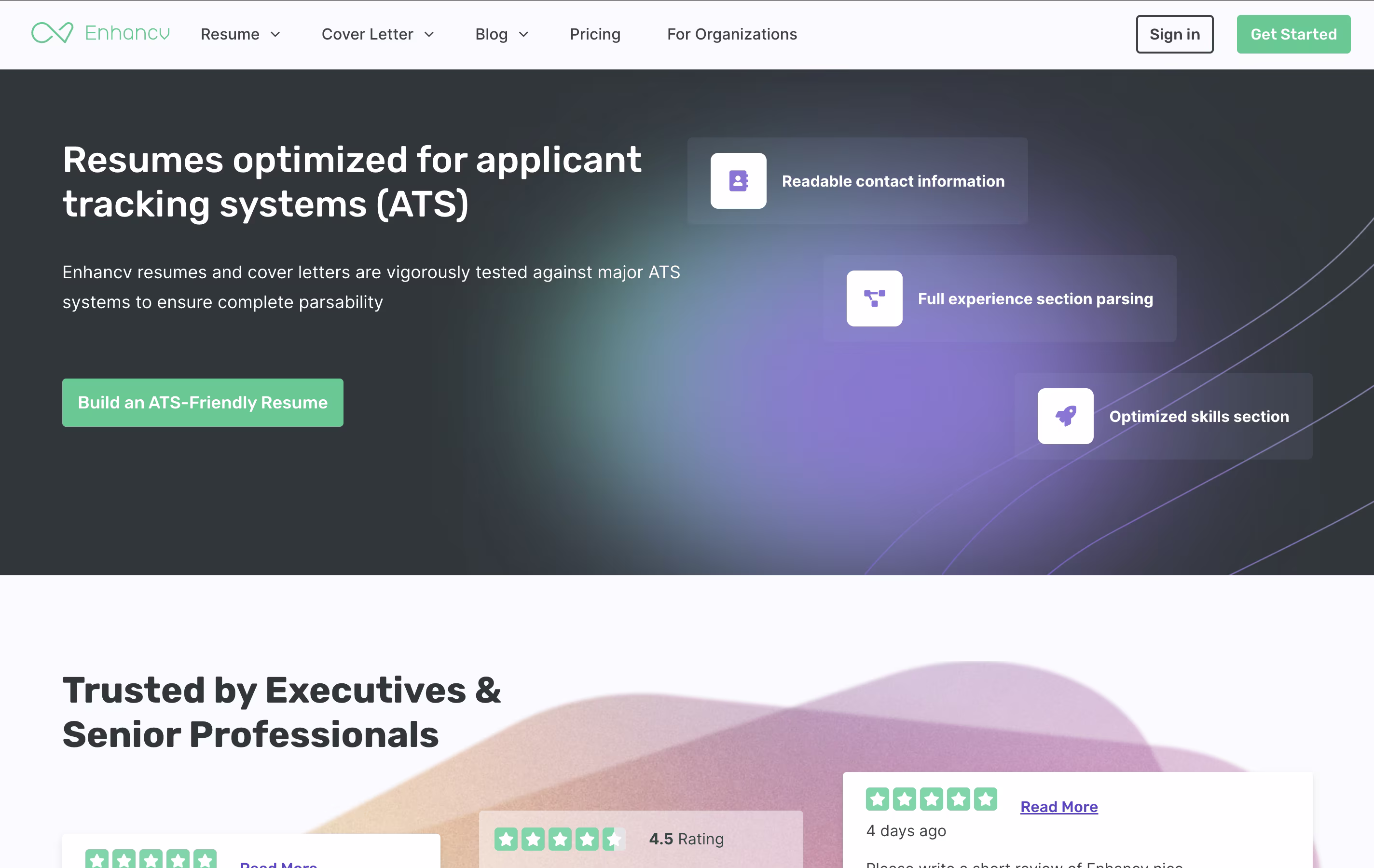 Enhancv screenshot 2