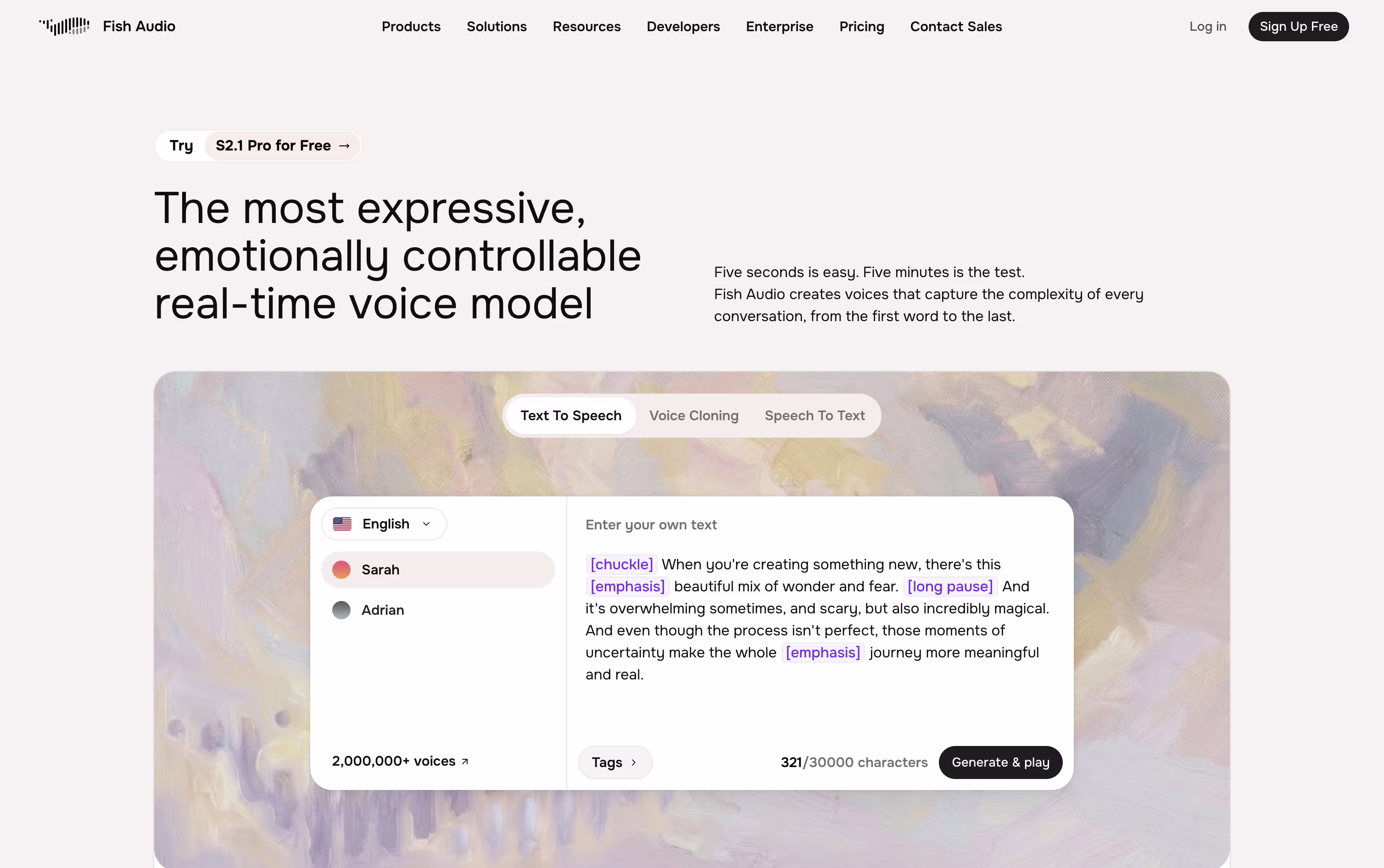 Fish Audio screenshot