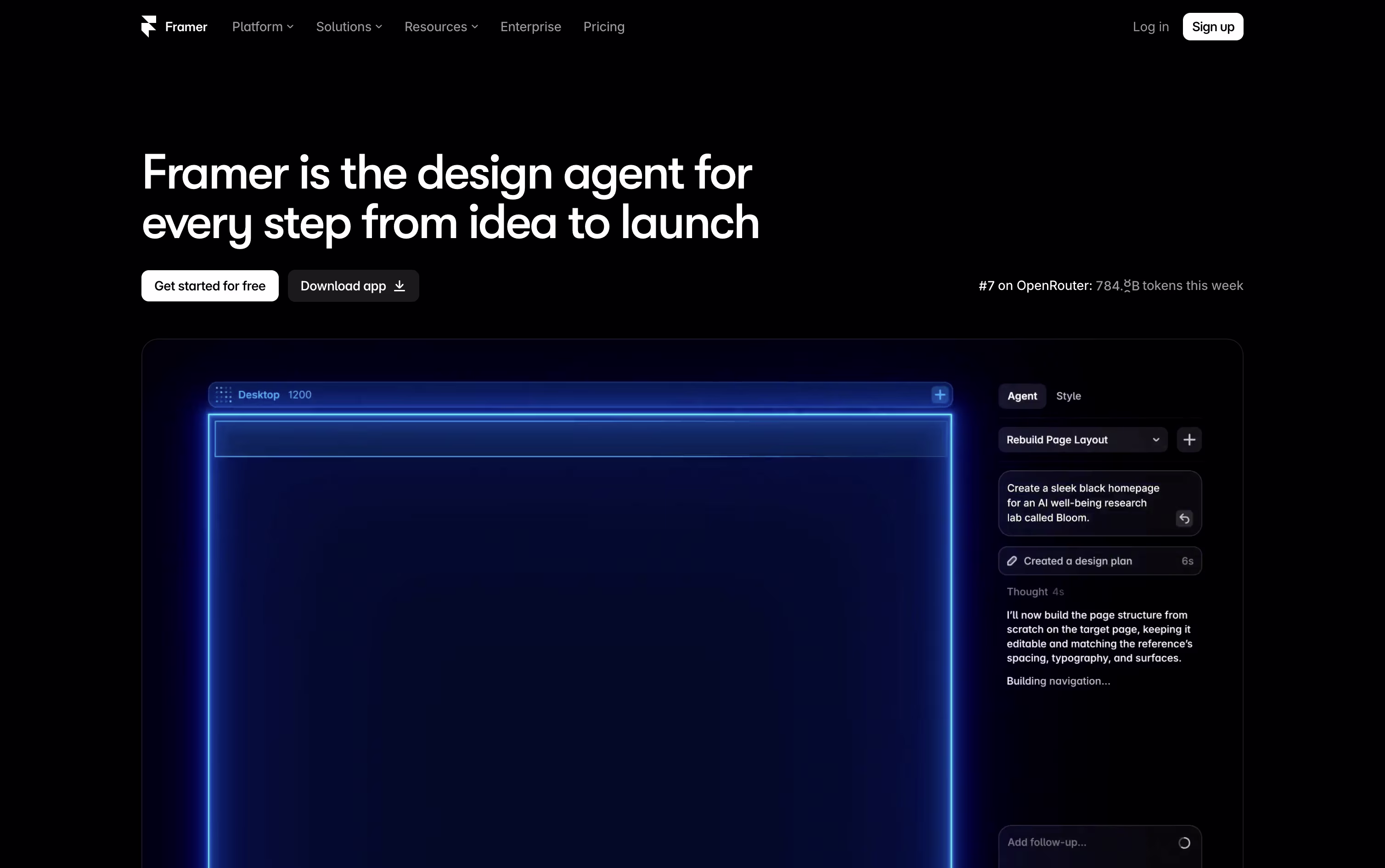 Framer screenshot