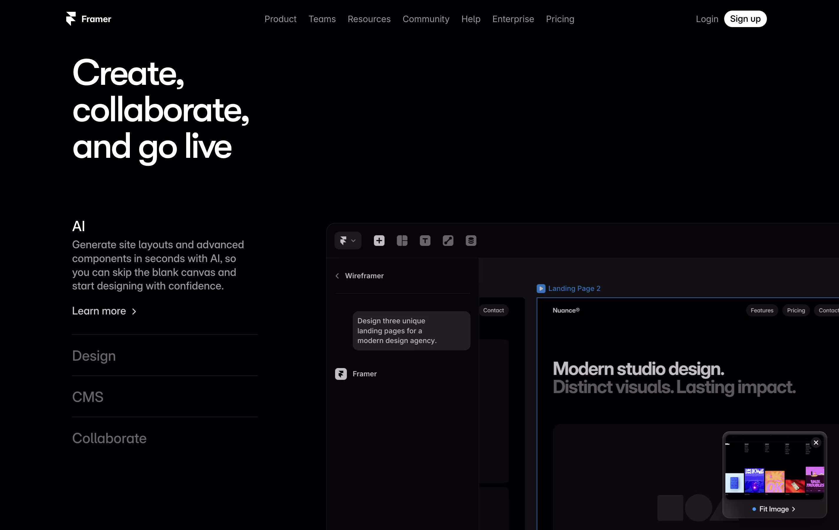 Framer screenshot 2