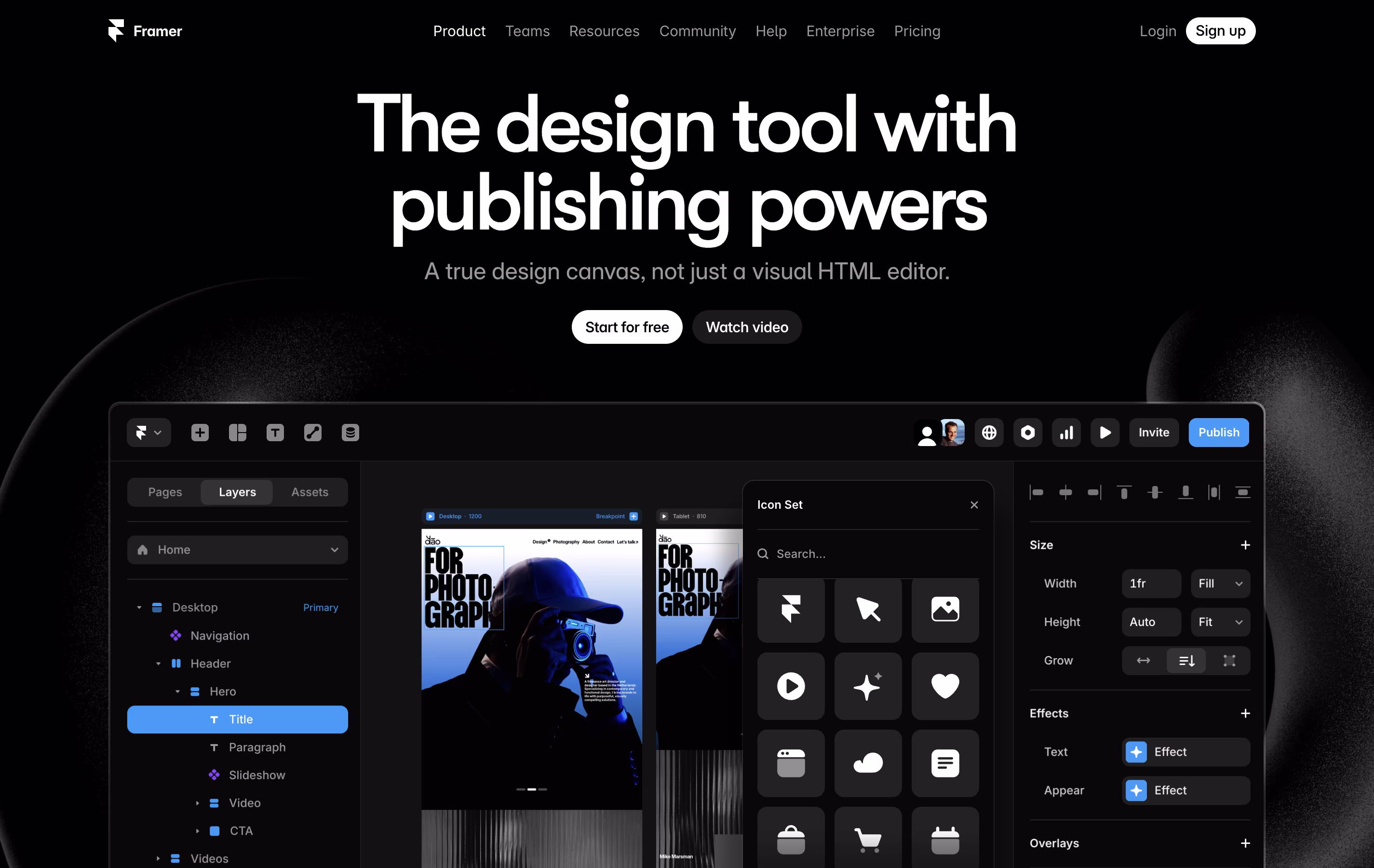 Framer screenshot 5