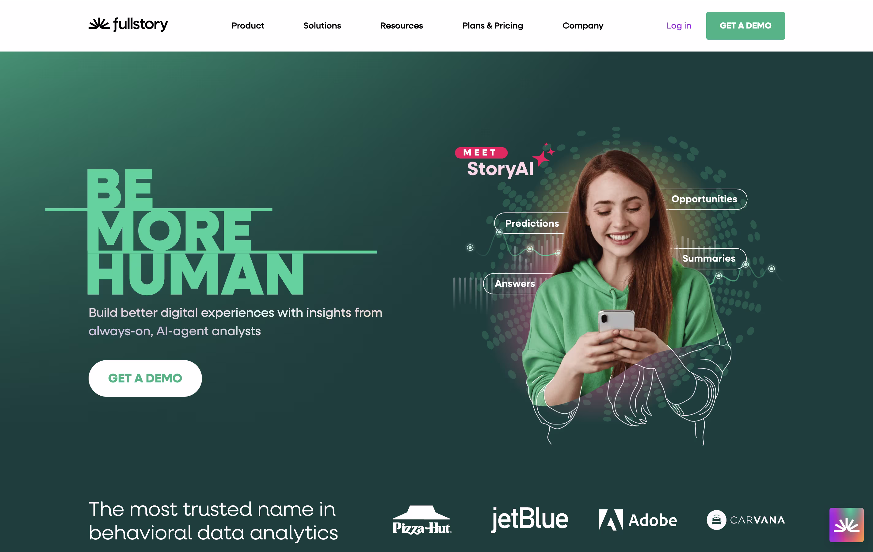 FullStory screenshot FullStory screenshot