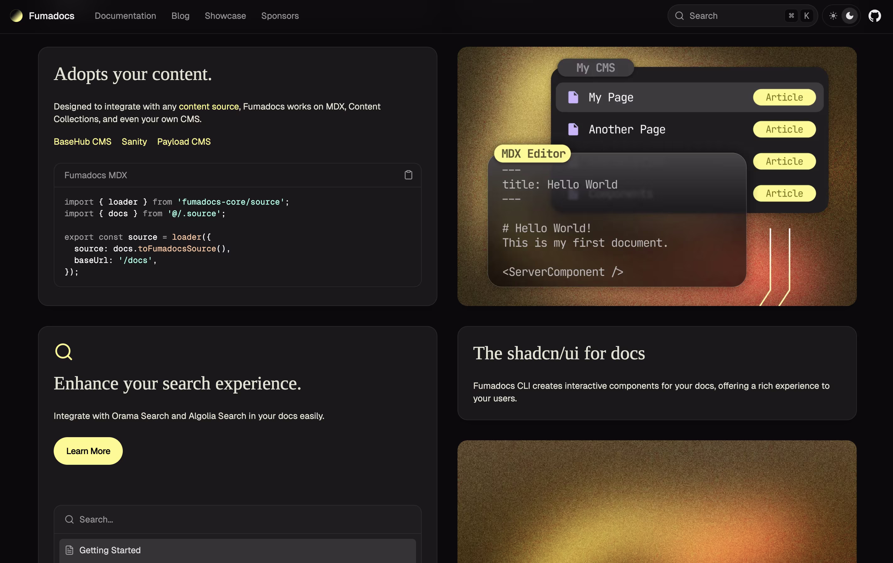 Fumadocs screenshot 4