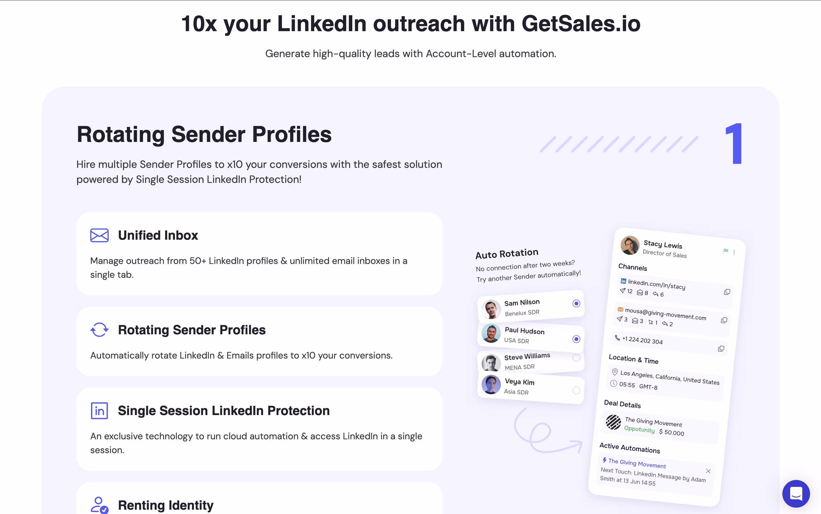 GetSales.io screenshot 2
