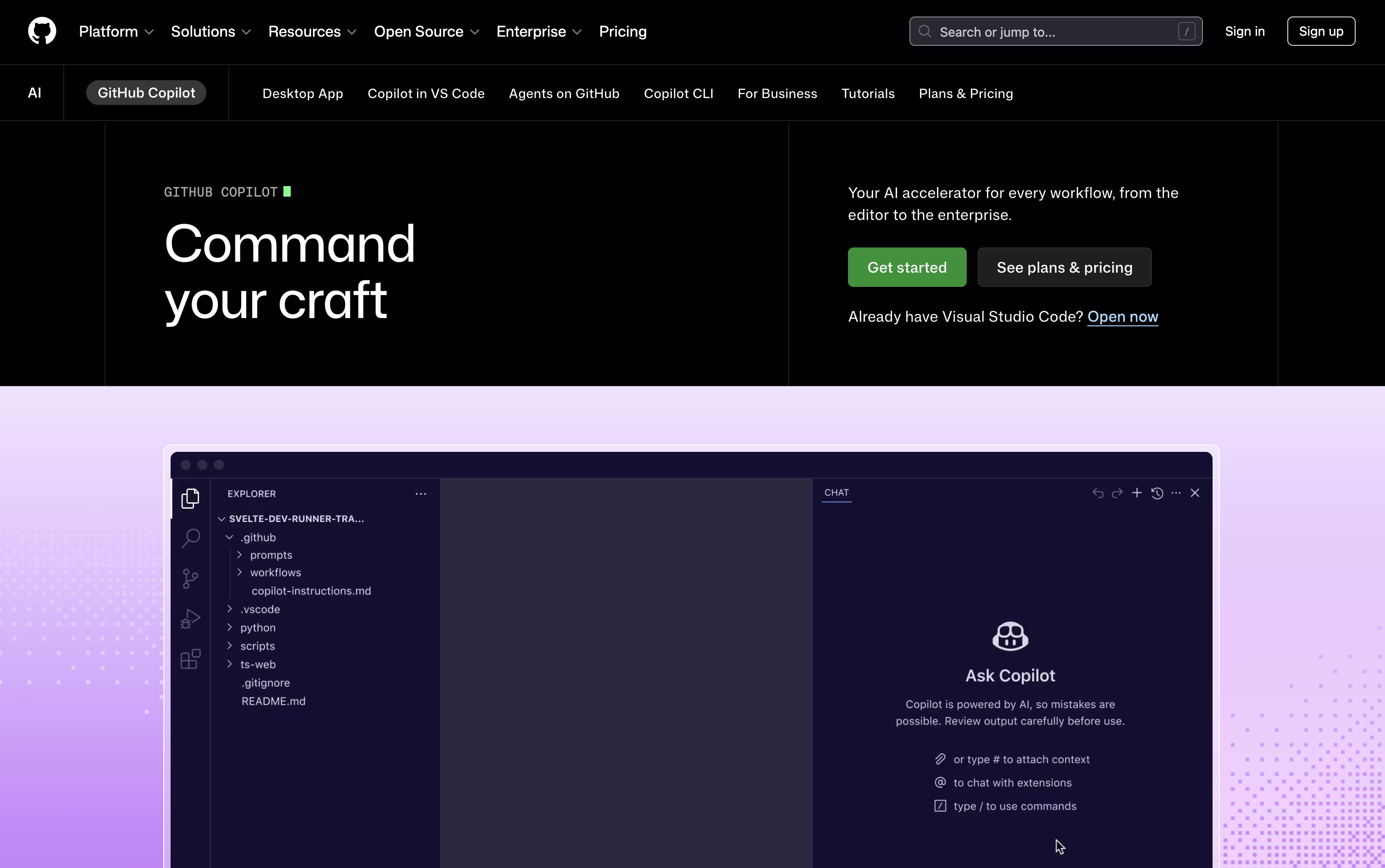 GitHub Copilot screenshot