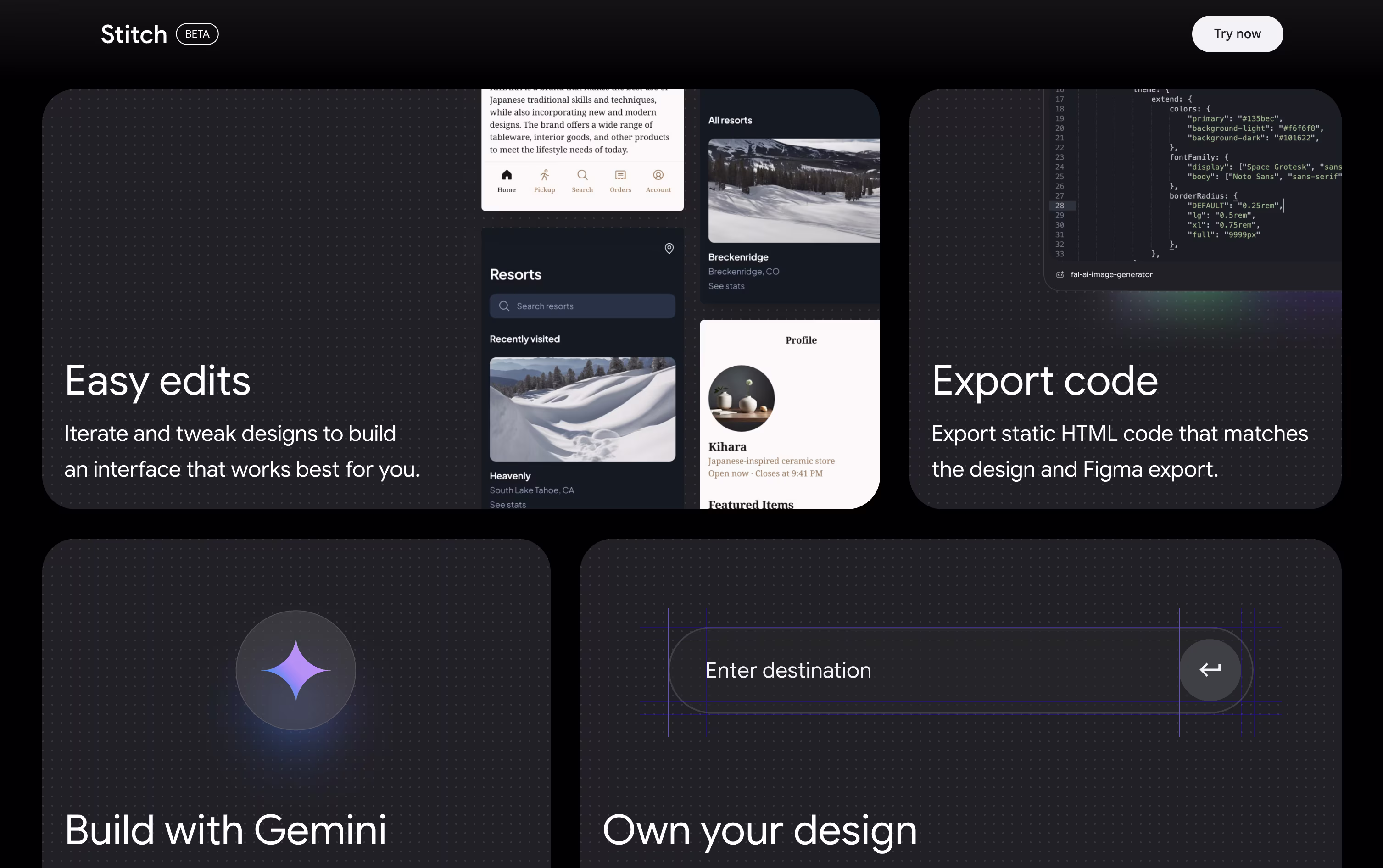 Google Stitch screenshot 4
